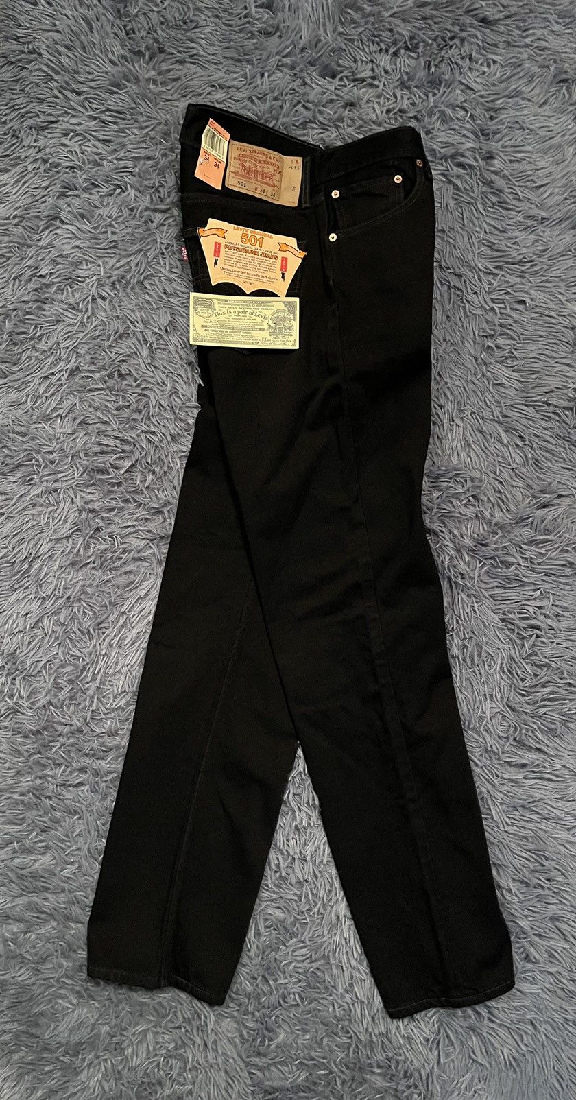 Levi's × Levi's Vintage Clothing × Vintage Levi’s vintage deadstock NWT 34x34 black jeans Size US 34 / EU 50 - 2 Thumbnail