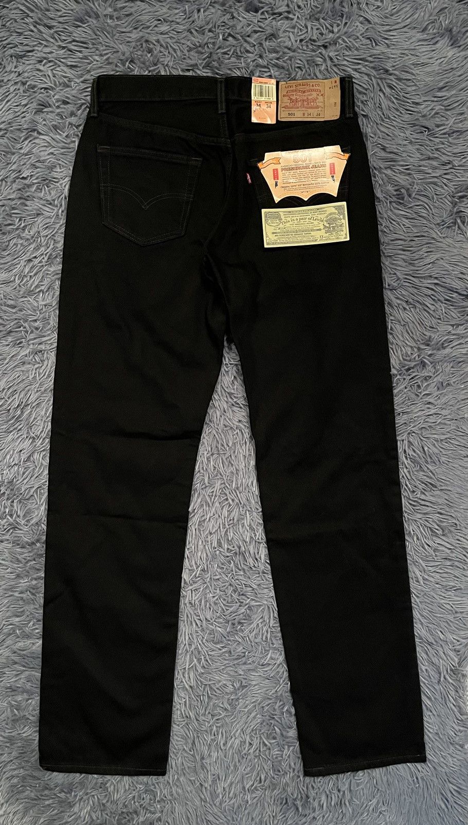 Levi's × Levi's Vintage Clothing × Vintage Levi’s vintage deadstock NWT 34x34 black jeans Size US 34 / EU 50 - 1 Thumbnail