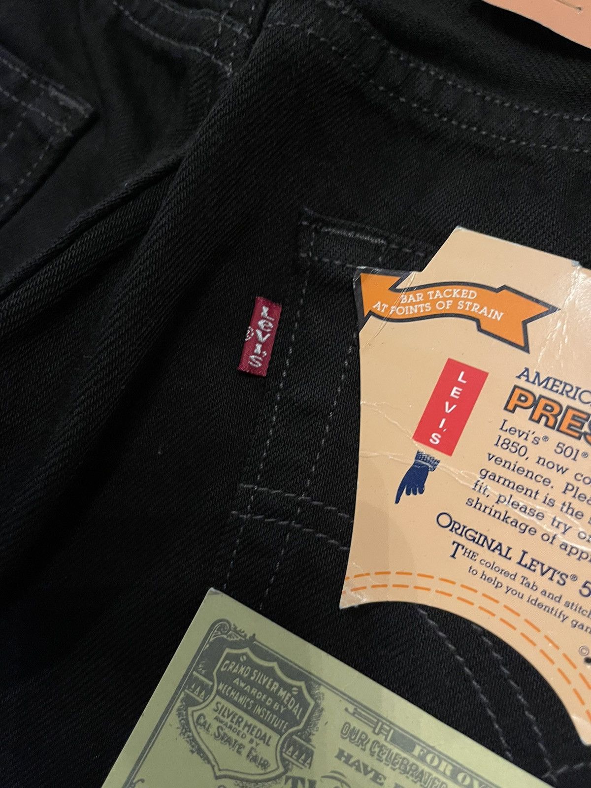 Levi's × Levi's Vintage Clothing × Vintage Levi’s vintage deadstock NWT 34x34 black jeans Size US 34 / EU 50 - 12 Thumbnail
