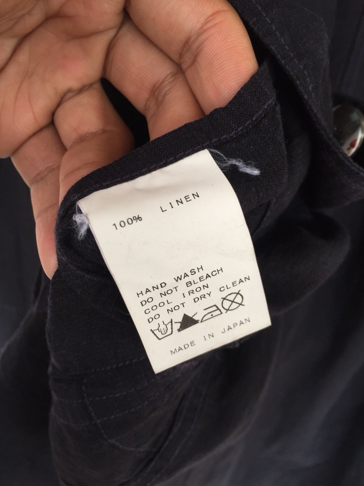 YoshiYoshi by PJ Arte Povera Black Linen Hemp Three Pocket Parka Size US M / EU 48-50 / 2 - 9 Thumbnail