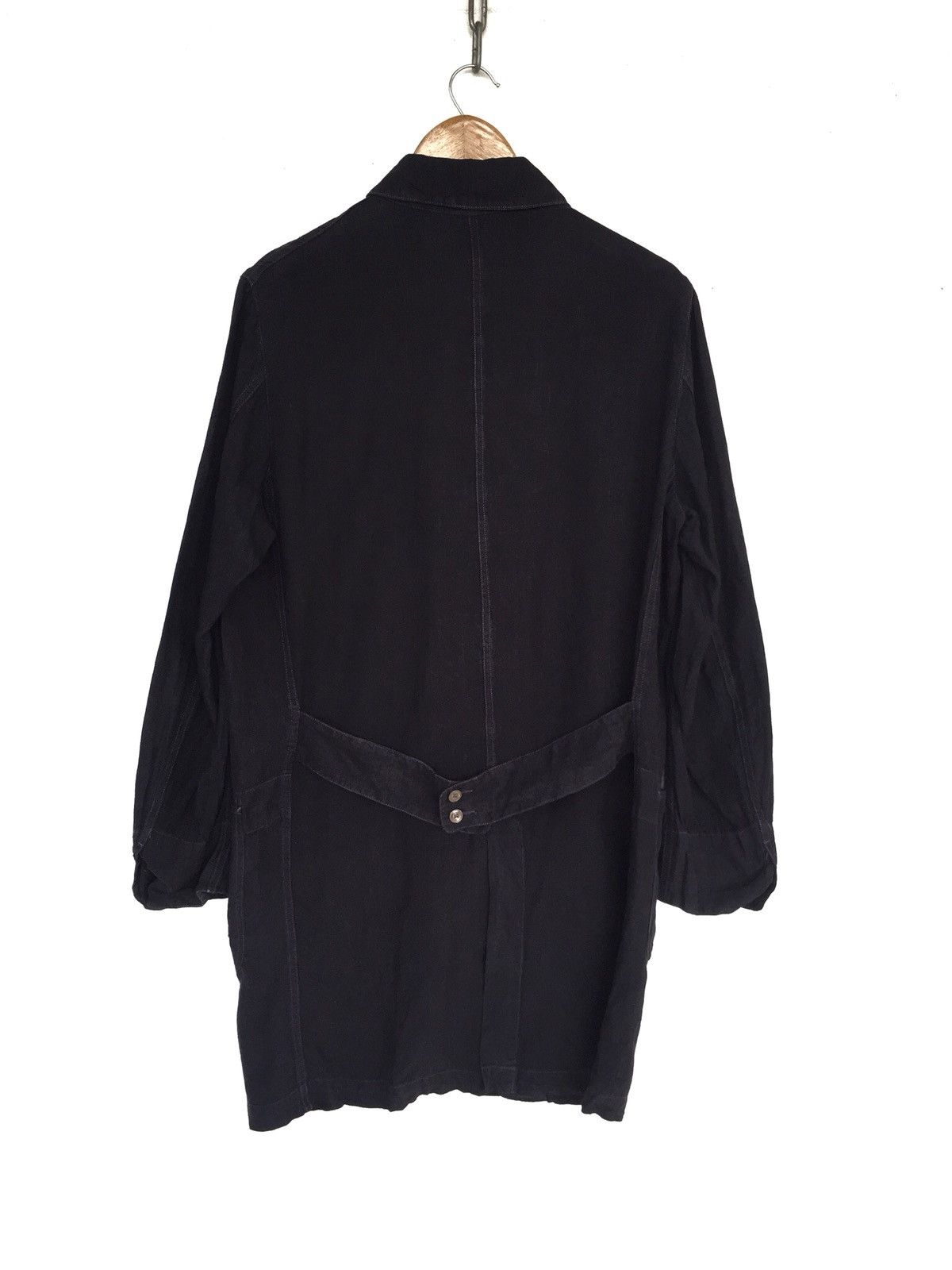YoshiYoshi by PJ Arte Povera Black Linen Hemp Three Pocket Parka Size US M / EU 48-50 / 2 - 5 Thumbnail