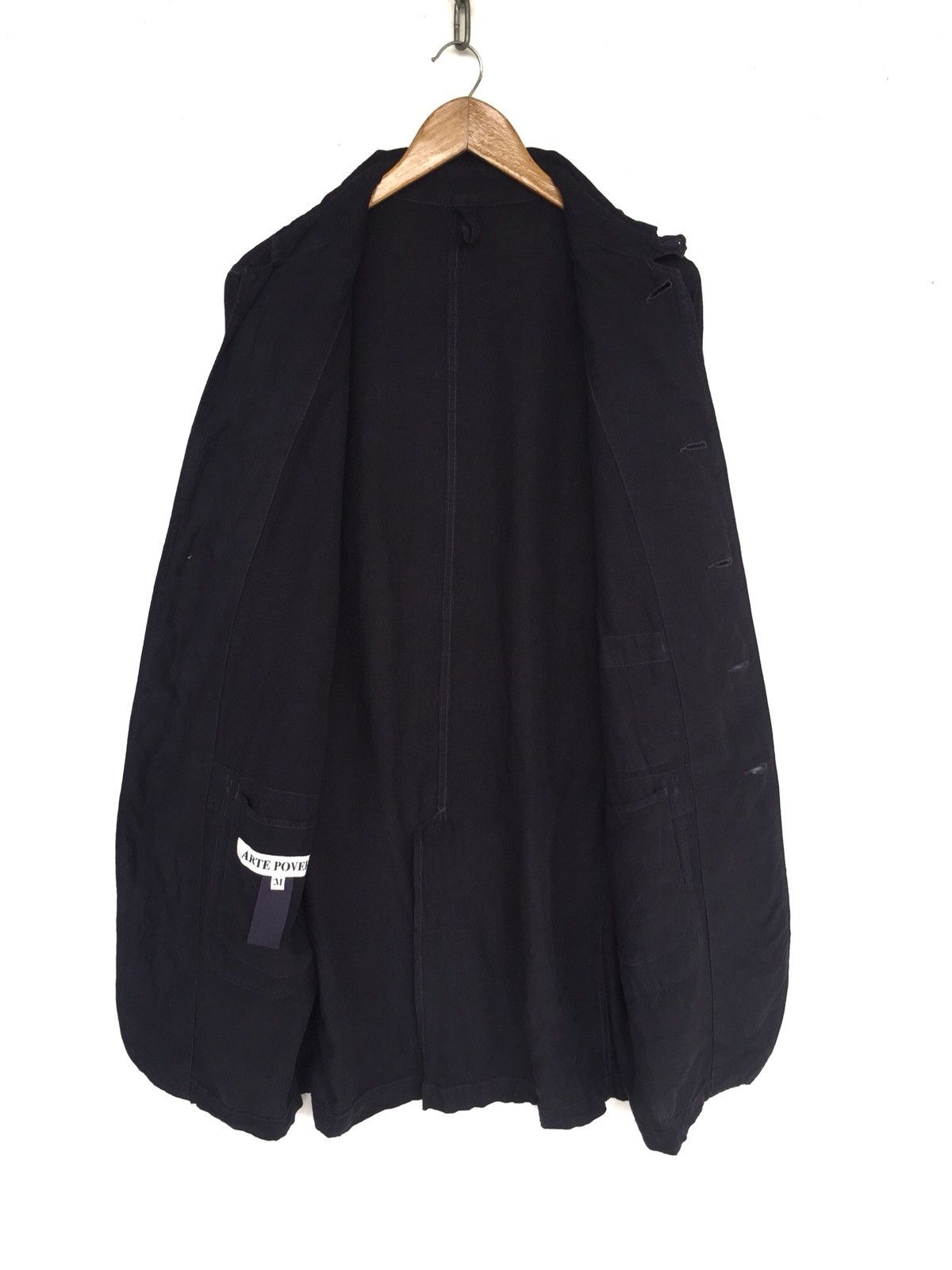 YoshiYoshi by PJ Arte Povera Black Linen Hemp Three Pocket Parka Size US M / EU 48-50 / 2 - 7 Thumbnail