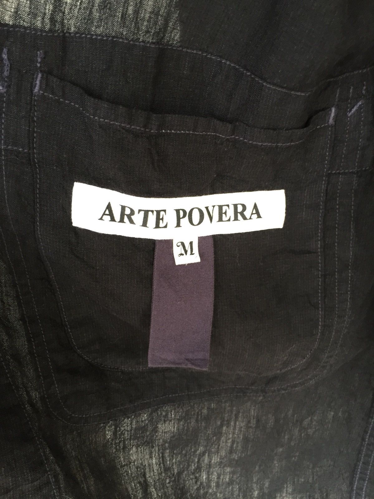 YoshiYoshi by PJ Arte Povera Black Linen Hemp Three Pocket Parka Size US M / EU 48-50 / 2 - 8 Thumbnail