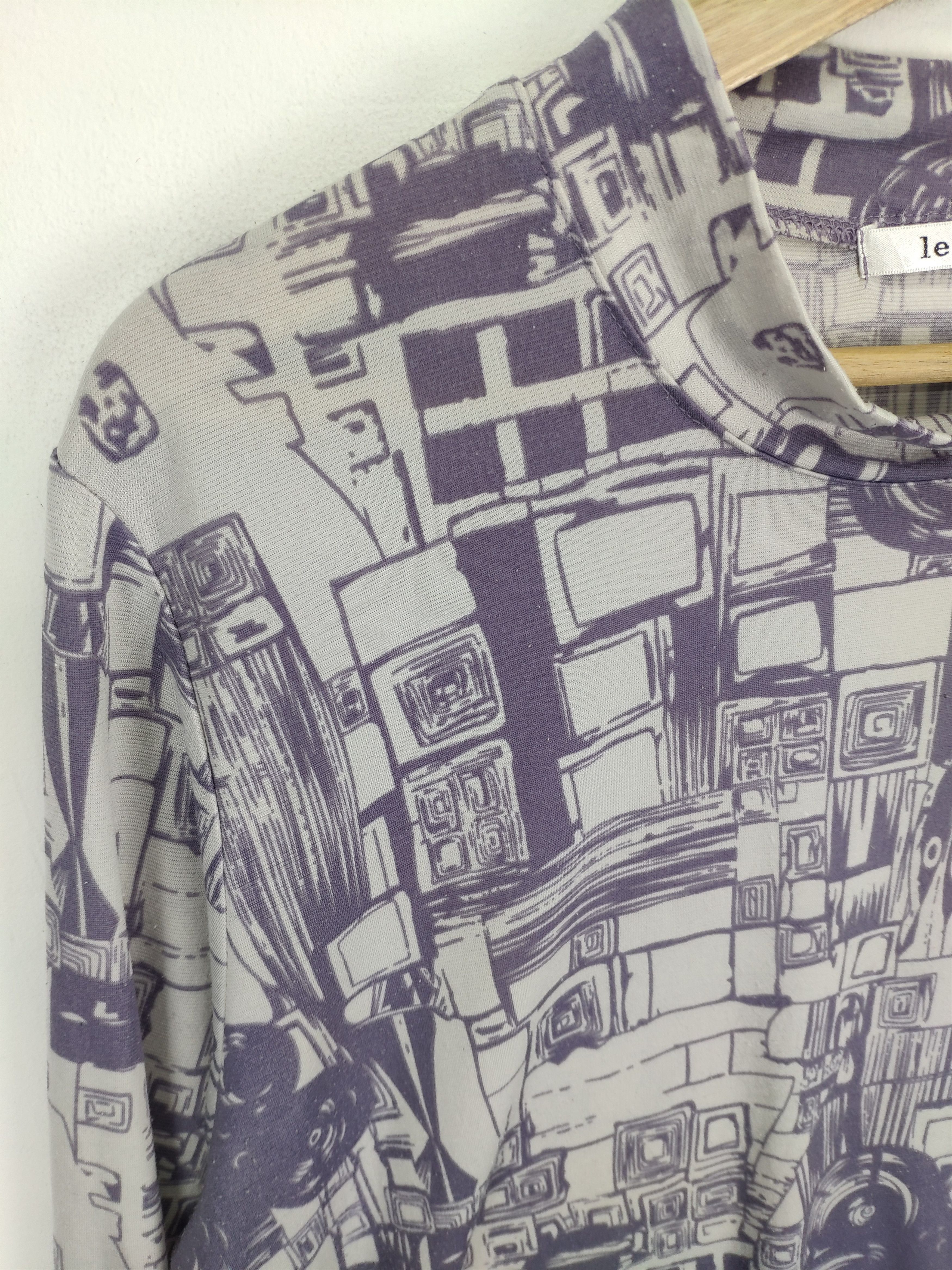 Japanese Brand × Vintage Vintage Long Sleeve Shirt Art Motif Size L / US 10 / IT 46 - 10 Thumbnail
