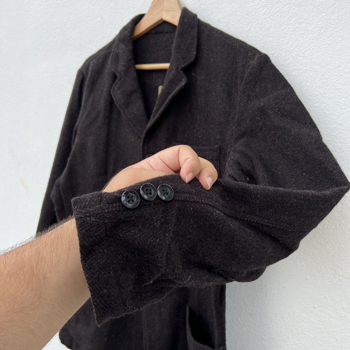 Harris Tweed VINTAGE HARRIS TWEED WOOL JACKET INSPIRED BY ISSEY MIYAKE Size US M / EU 48-50 / 2 - 5 Thumbnail