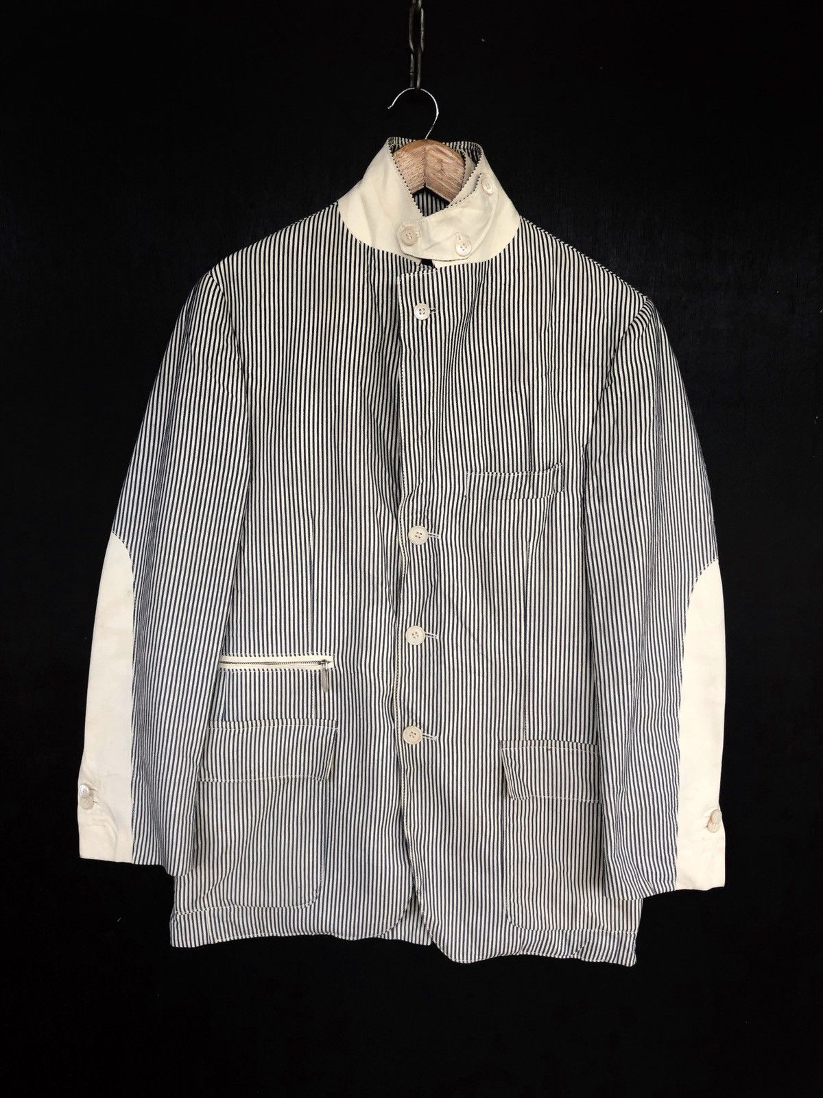 Corneliani Corneliani ID Hickory Striped Button Blazer Coat Size 46R - 1 Thumbnail