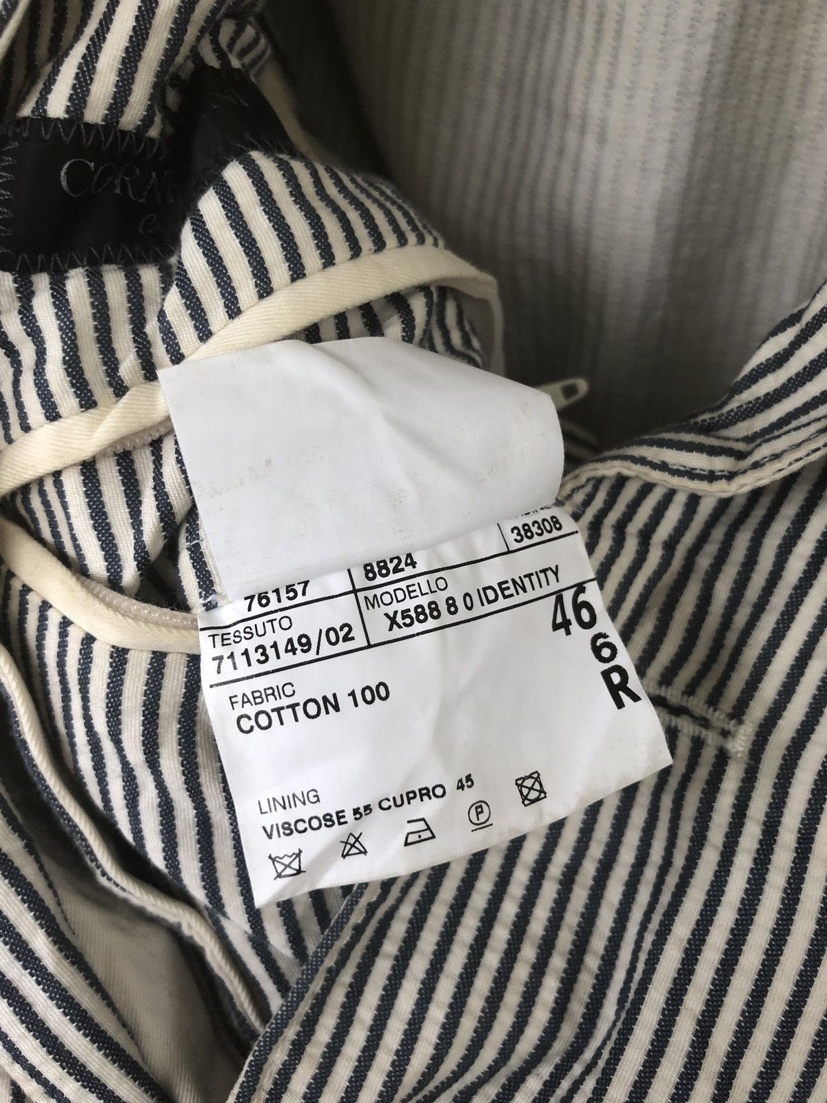 Corneliani Corneliani ID Hickory Striped Button Blazer Coat Size 46R - 10 Thumbnail