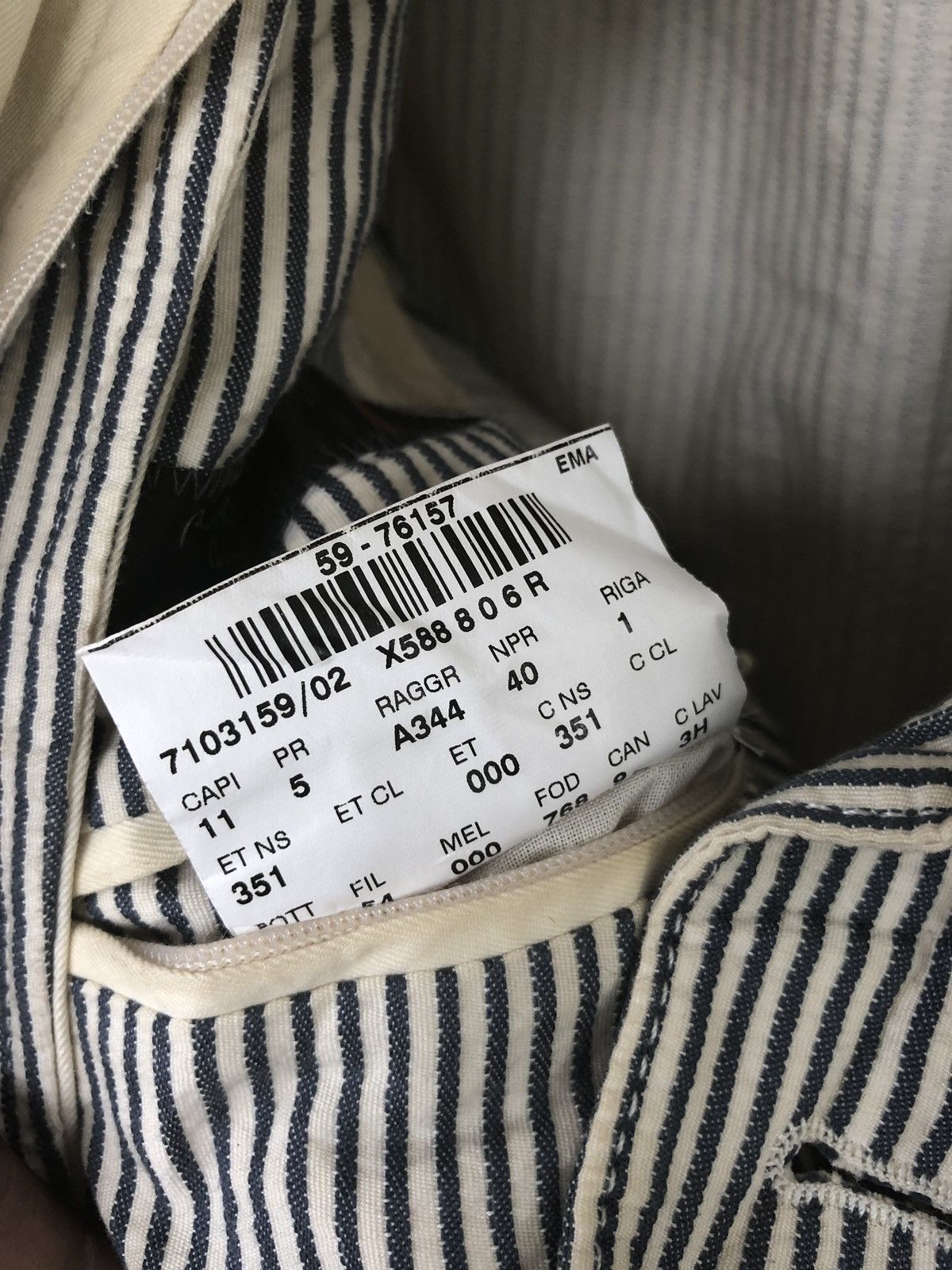 Corneliani Corneliani ID Hickory Striped Button Blazer Coat Size 46R - 12 Thumbnail