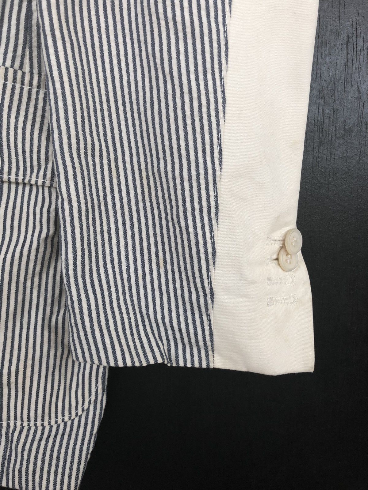 Corneliani Corneliani ID Hickory Striped Button Blazer Coat Size 46R - 8 Thumbnail