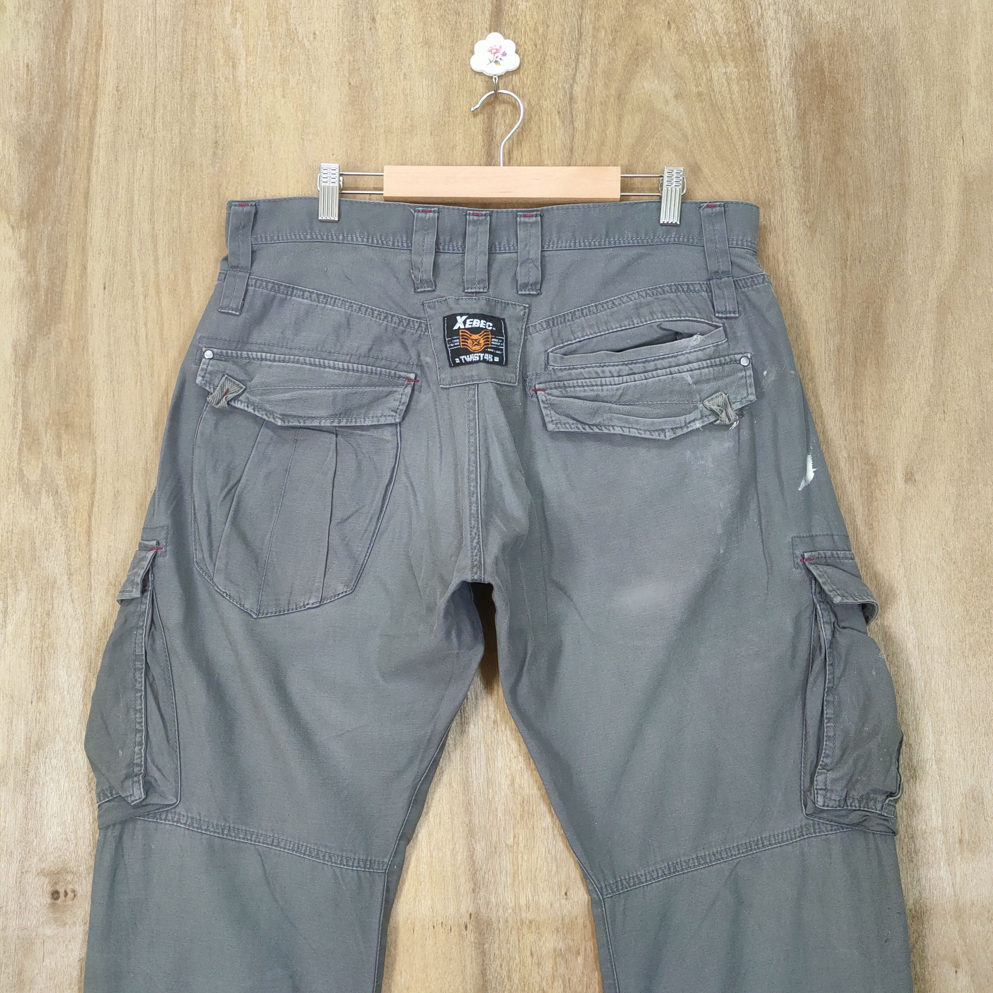 Japanese Brand VINTAGE XBEC FADED WORKWEAR CARGO PANTS Size US 36 / EU 52 - 7 Thumbnail