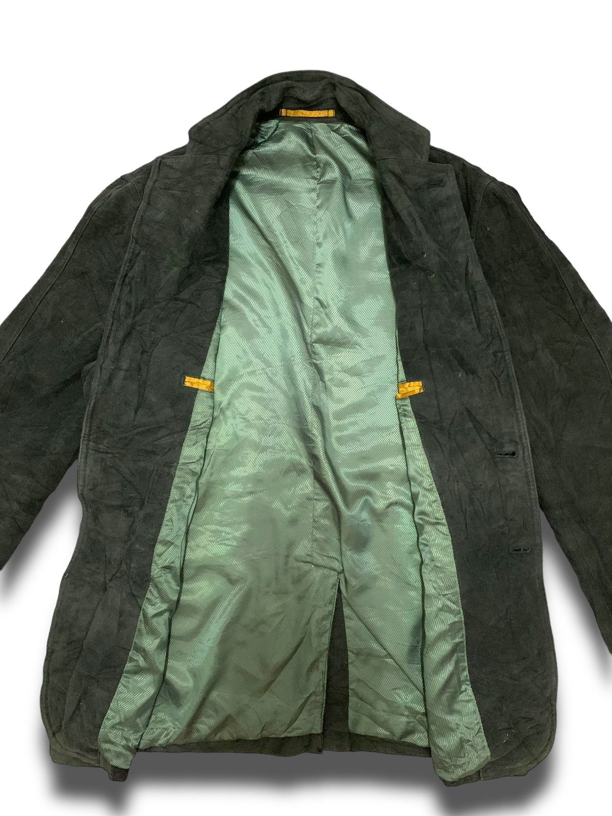 Japanese Brand × Kansai Yamamoto × Vintage Archival Kansai Yamamoto Black Velvet Japanese Coat Size 38L - 7 Thumbnail