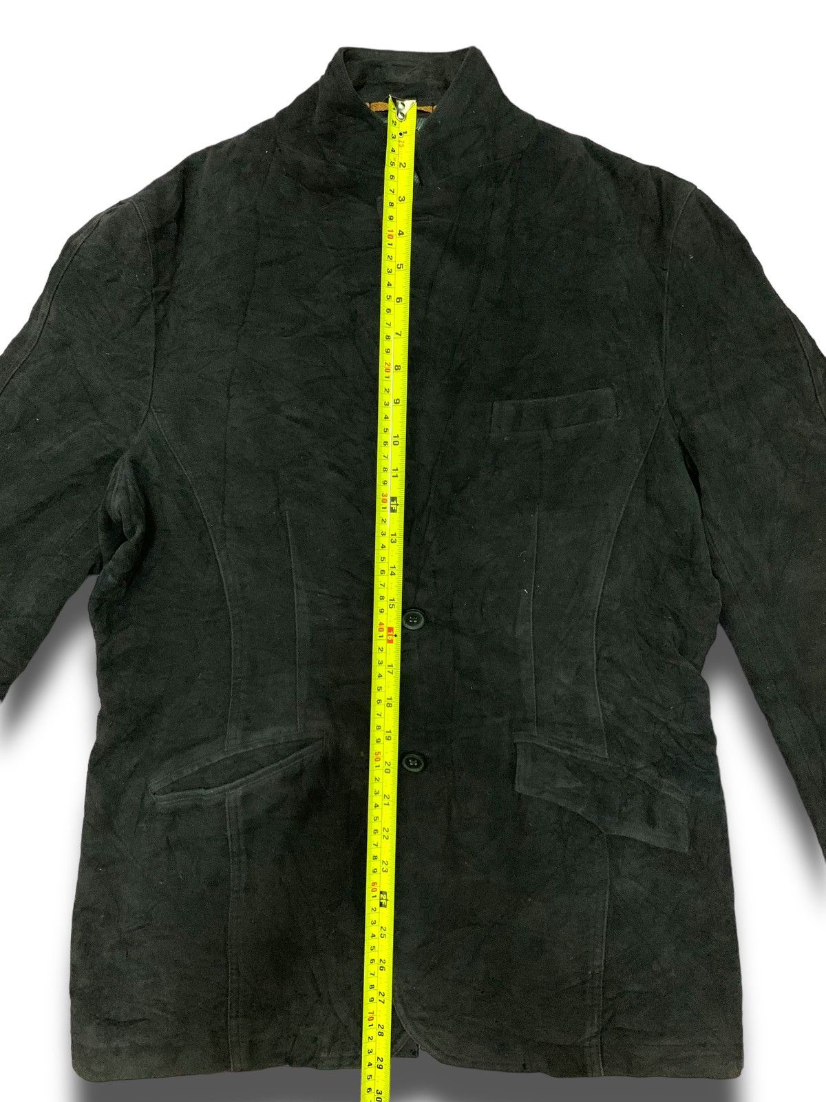 Japanese Brand × Kansai Yamamoto × Vintage Archival Kansai Yamamoto Black Velvet Japanese Coat Size 38L - 9 Thumbnail