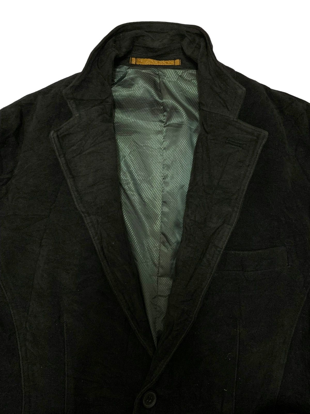 Japanese Brand × Kansai Yamamoto × Vintage Archival Kansai Yamamoto Black Velvet Japanese Coat Size 38L - 6 Thumbnail