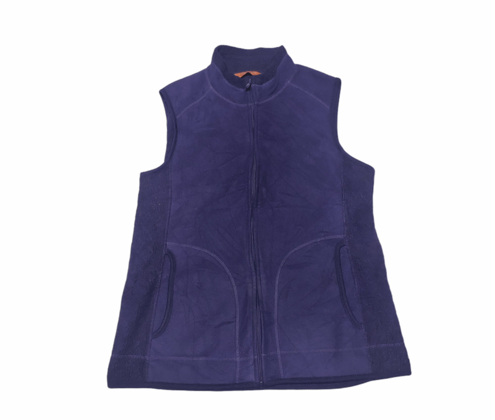 Vintage Steal 💥 Vintage Vest Crocodile Ladies Fleece Zipper Size M / US 6-8 / IT 42-44 - 1 Thumbnail