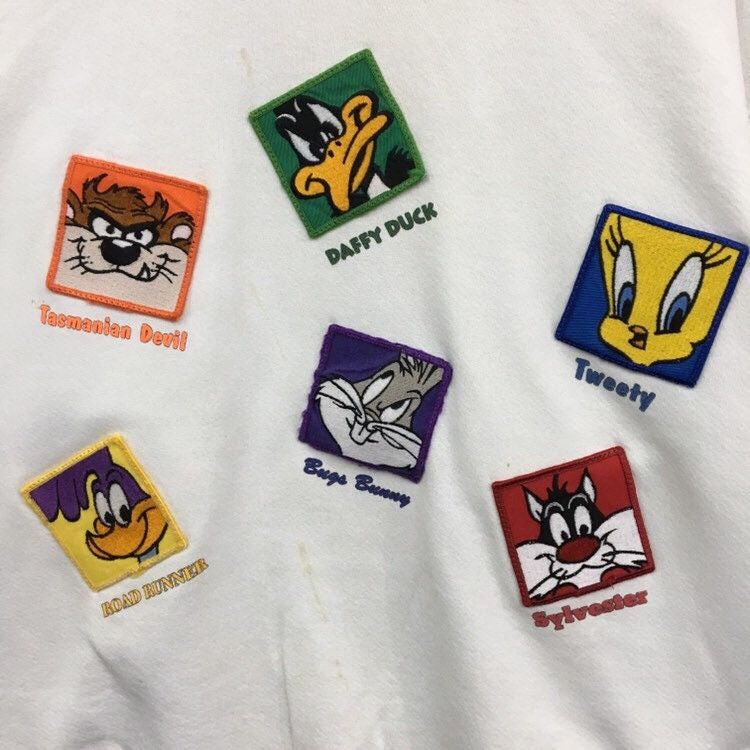 Cartoon Network × Vintage × Warner Bros Vintage Looney Tunes Characters Crewneck Sweatshirt Size US L / EU 52-54 / 3 - 6 Thumbnail