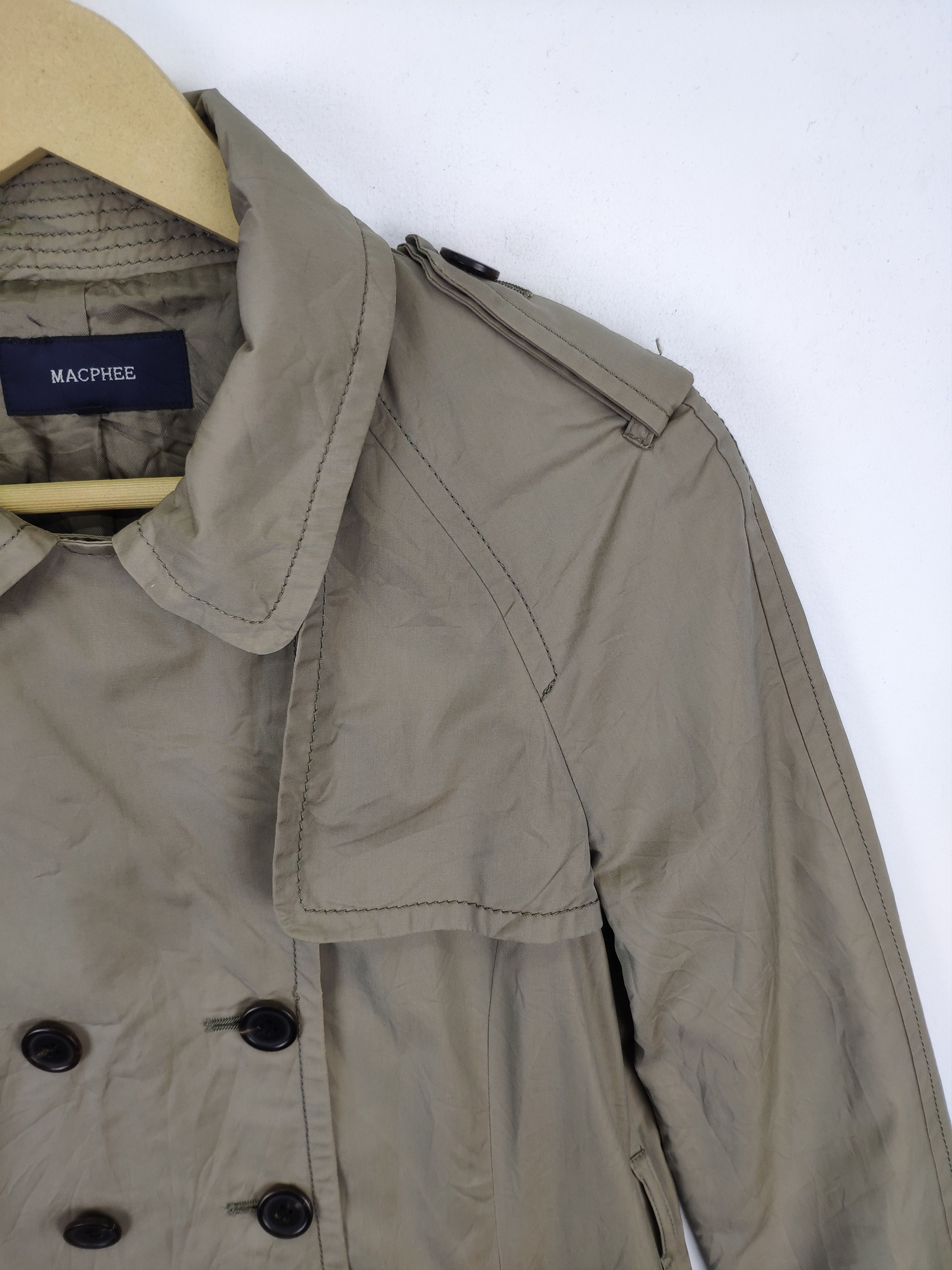 Japanese Brand × Tomorrowland × Vintage Vintage 90s Tomorrowland Trench Coat Macphee Size XS / US 0-2 / IT 36-38 - 11 Thumbnail