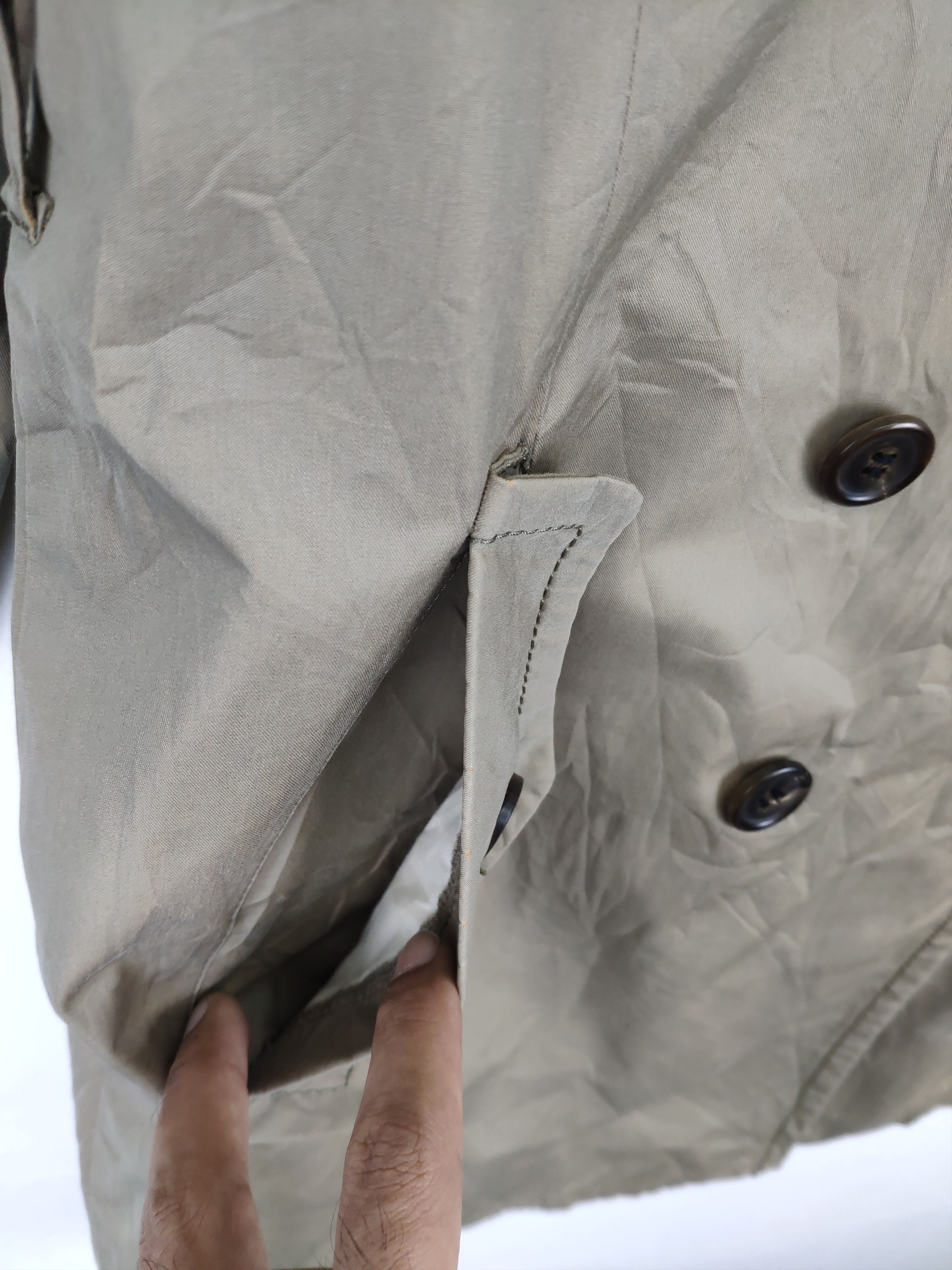 Japanese Brand × Tomorrowland × Vintage Vintage 90s Tomorrowland Trench Coat Macphee Size XS / US 0-2 / IT 36-38 - 16 Thumbnail