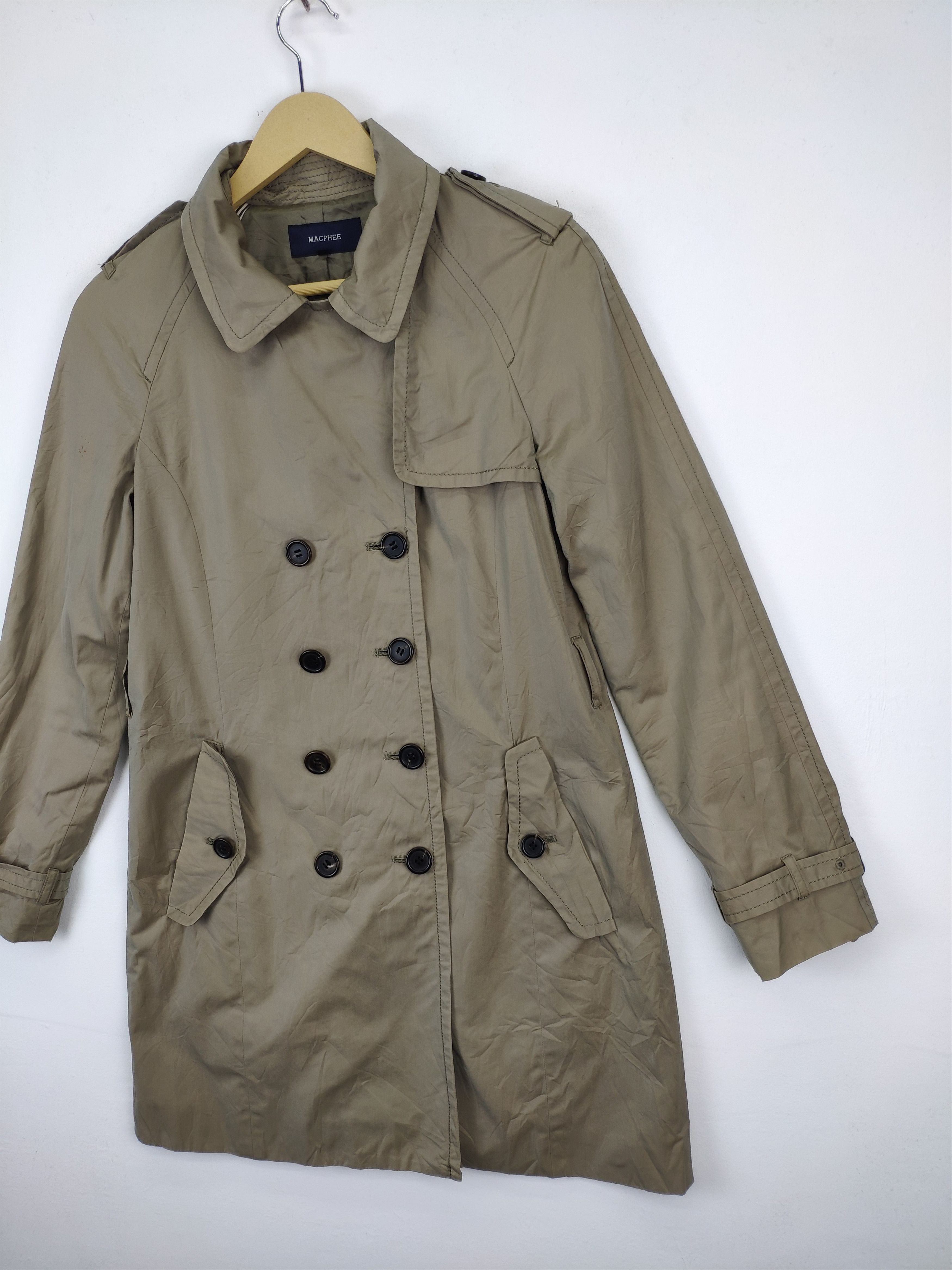 Japanese Brand × Tomorrowland × Vintage Vintage 90s Tomorrowland Trench Coat Macphee Size XS / US 0-2 / IT 36-38 - 6 Thumbnail