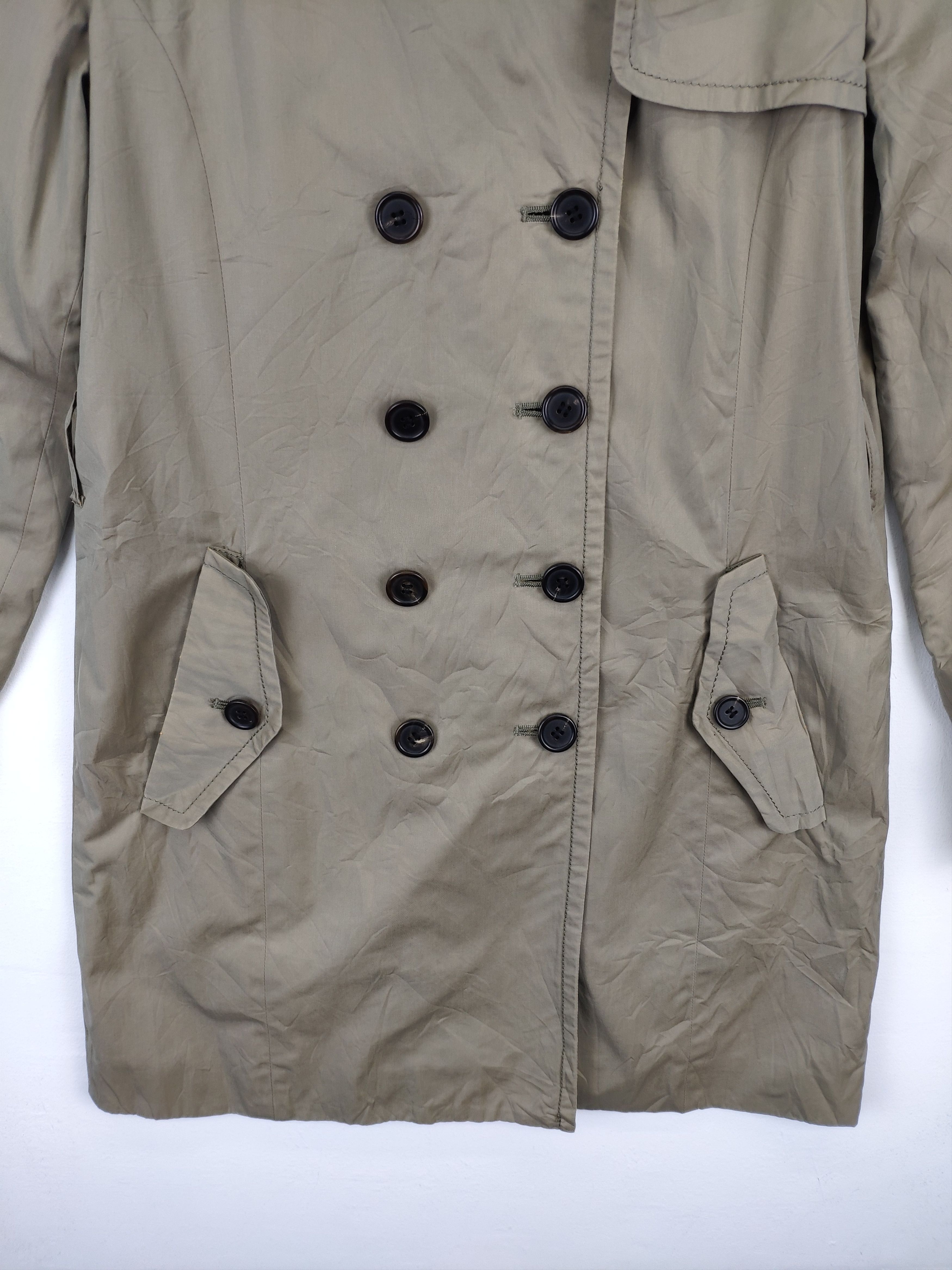Japanese Brand × Tomorrowland × Vintage Vintage 90s Tomorrowland Trench Coat Macphee Size XS / US 0-2 / IT 36-38 - 10 Thumbnail