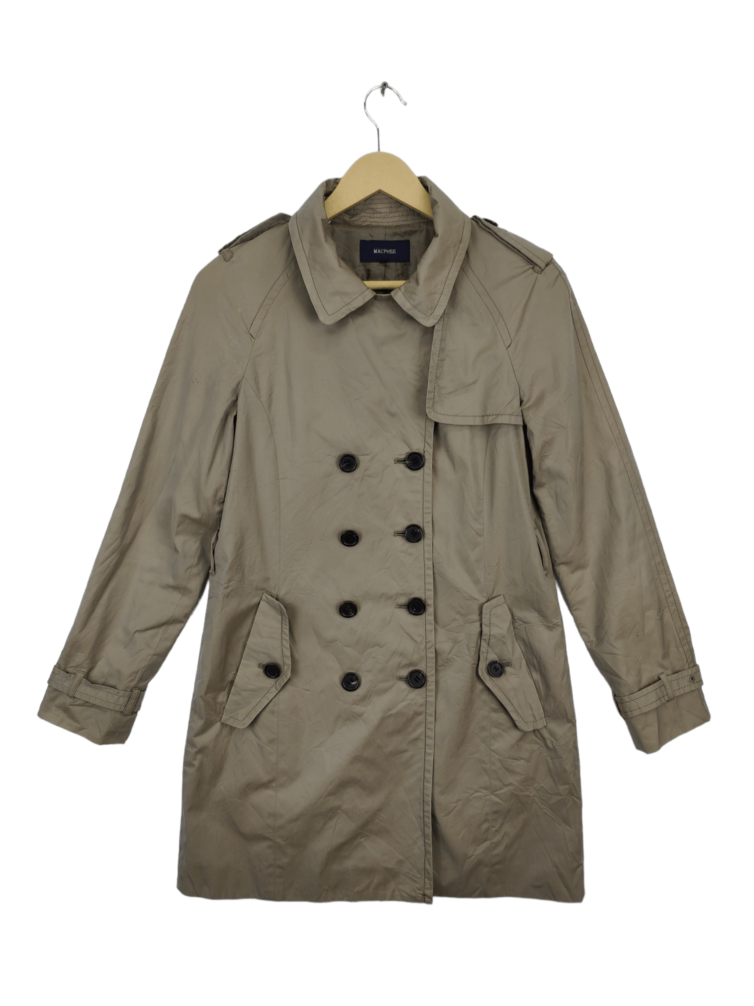 Japanese Brand × Tomorrowland × Vintage Vintage 90s Tomorrowland Trench Coat Macphee Size XS / US 0-2 / IT 36-38 - 1 Thumbnail