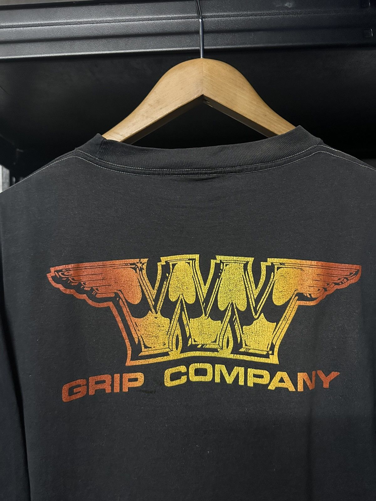Anvil Vintage 80s Wings Grip Company Flame Racing Faded Tee Size US L / EU 52-54 / 3 - 2 Thumbnail