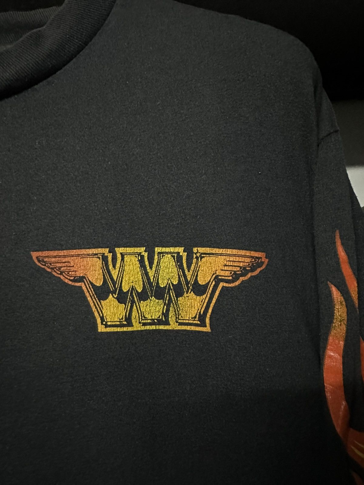 Anvil Vintage 80s Wings Grip Company Flame Racing Faded Tee Size US L / EU 52-54 / 3 - 9 Thumbnail