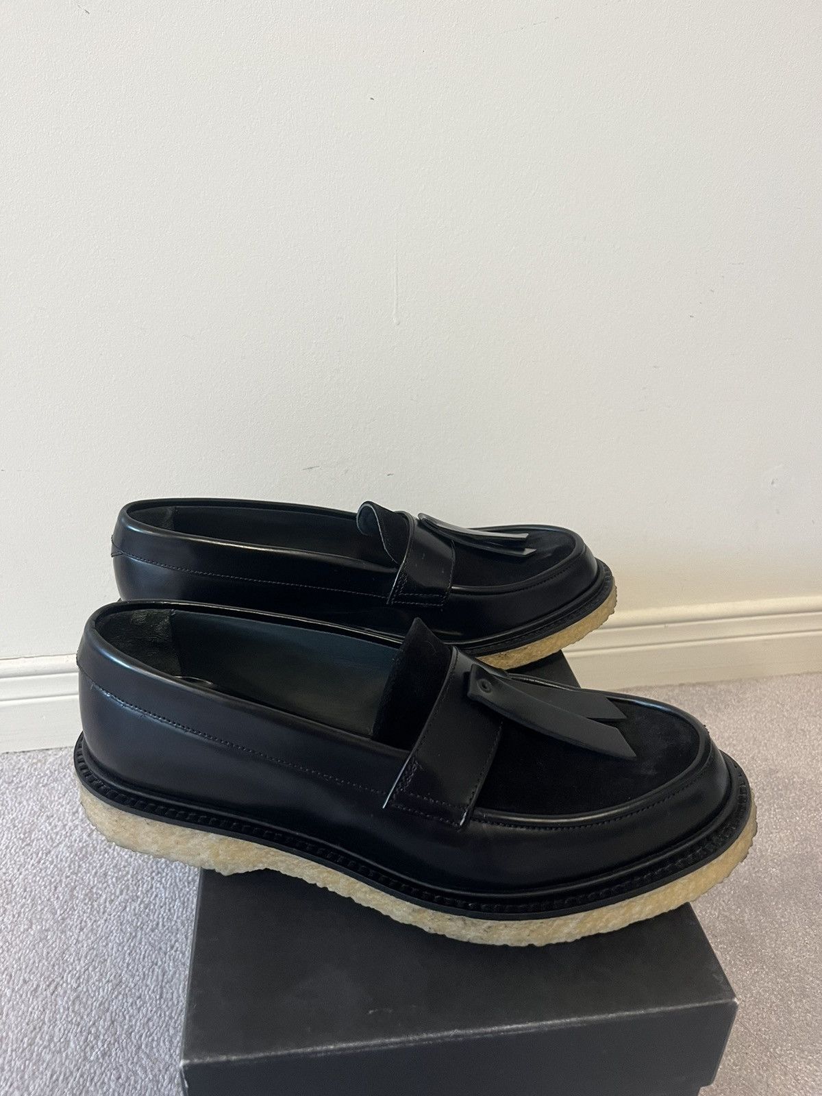 Adieu Paris Adieu Leather Apron Toe Derby Shoes $530 Sz 13 