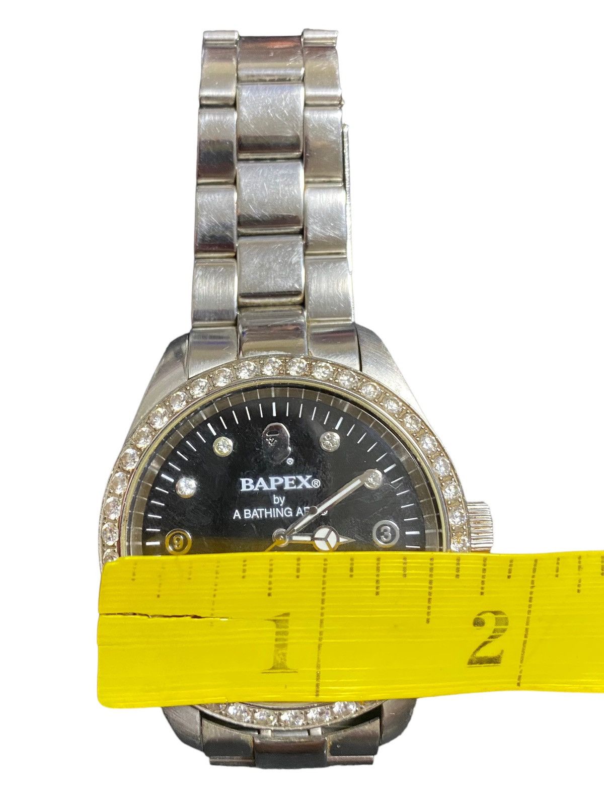 Bape BAPE watch Bapex swavorski Big Face Silver Size ONE SIZE - 6 Thumbnail