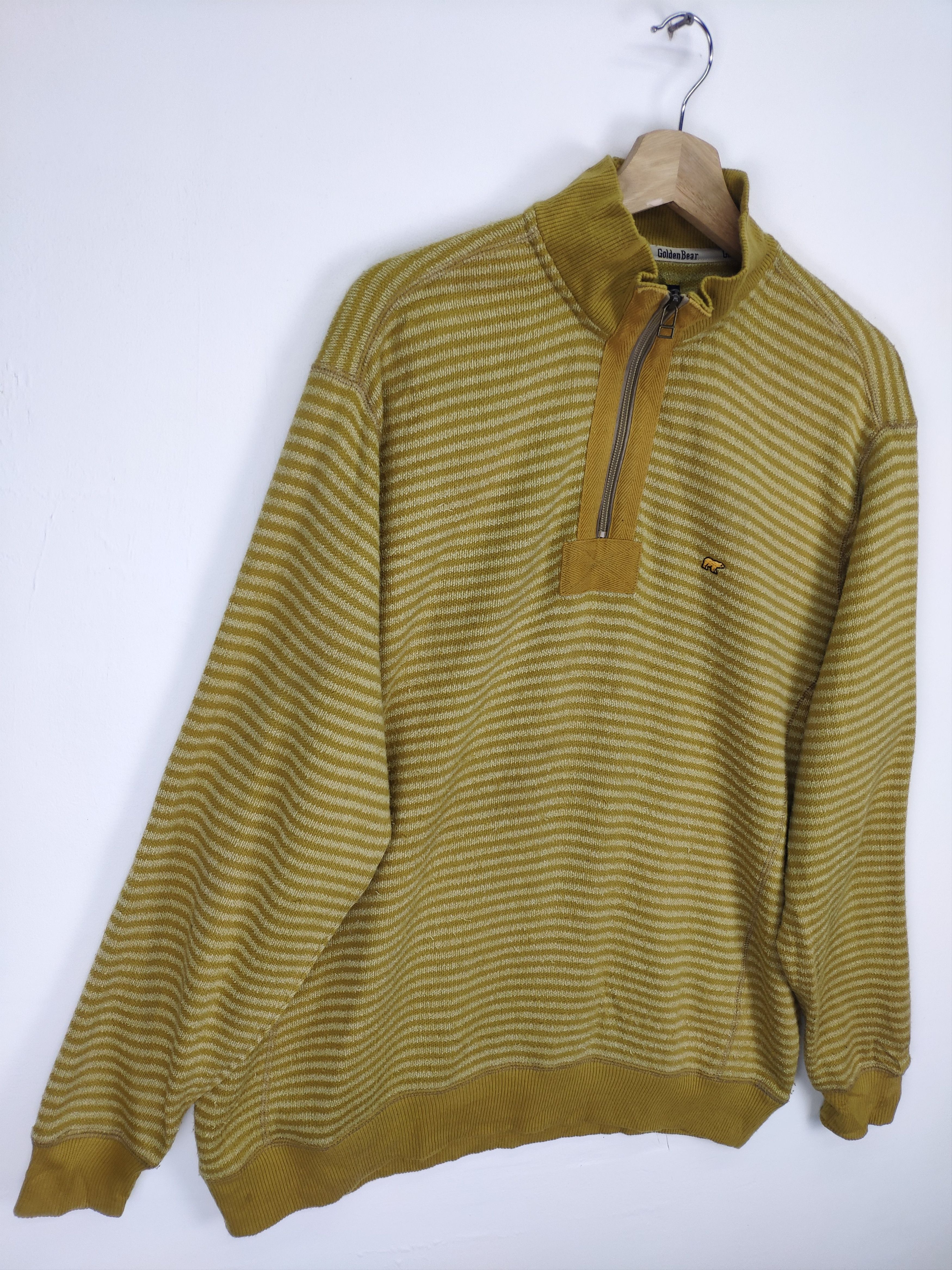 Golden Bear × Japanese Brand Vintage Golden Bear Polo Shirt Long Sleeve Half Zip Size US XL / EU 56 / 4 - 3 Thumbnail