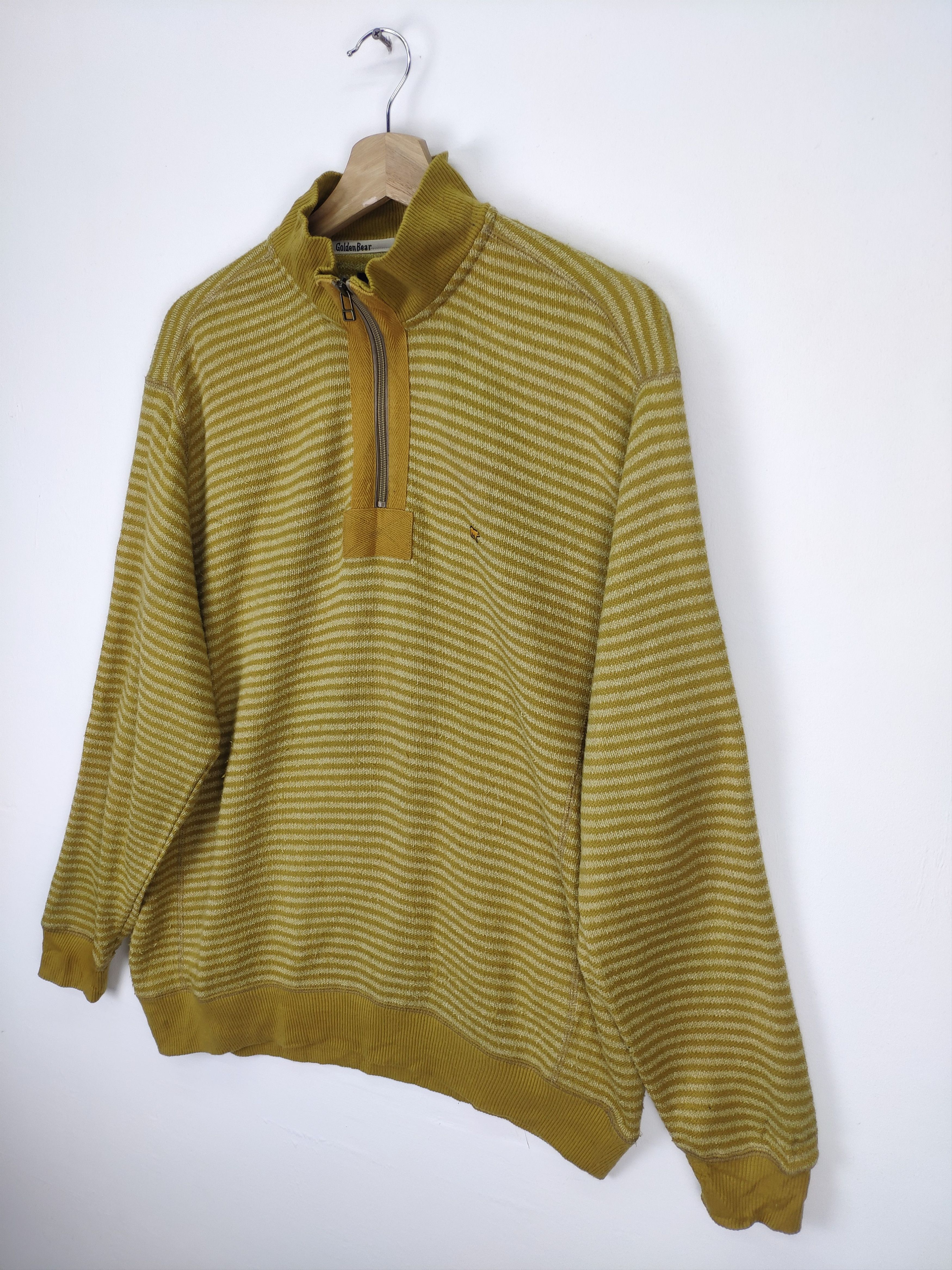 Golden Bear × Japanese Brand Vintage Golden Bear Polo Shirt Long Sleeve Half Zip Size US XL / EU 56 / 4 - 2 Thumbnail