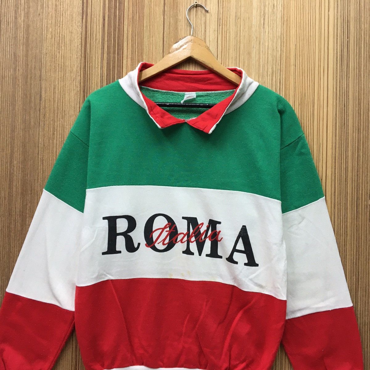 Vintage Vintage ROMA ITALIA Multicolour Sweatshirt Size US M / EU 48-50 / 2 - 4 Thumbnail