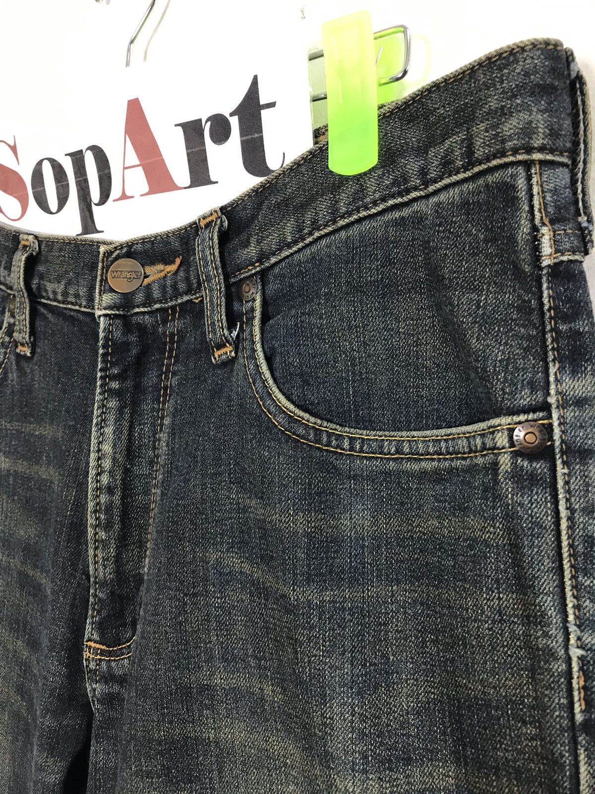 Japanese Brand × Vintage × Wrangler Vintage Wrangler Distressed Denim Jeans Size US 30 / EU 46 - 4 Thumbnail