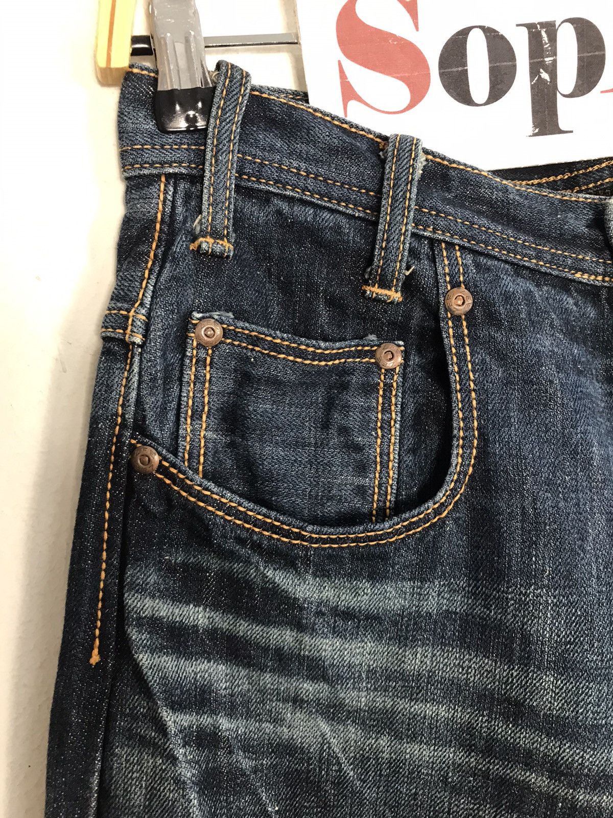 Lee × Vintage Vintage Lee Cowboy Buckle Back Design Size US 29 - 7 Thumbnail