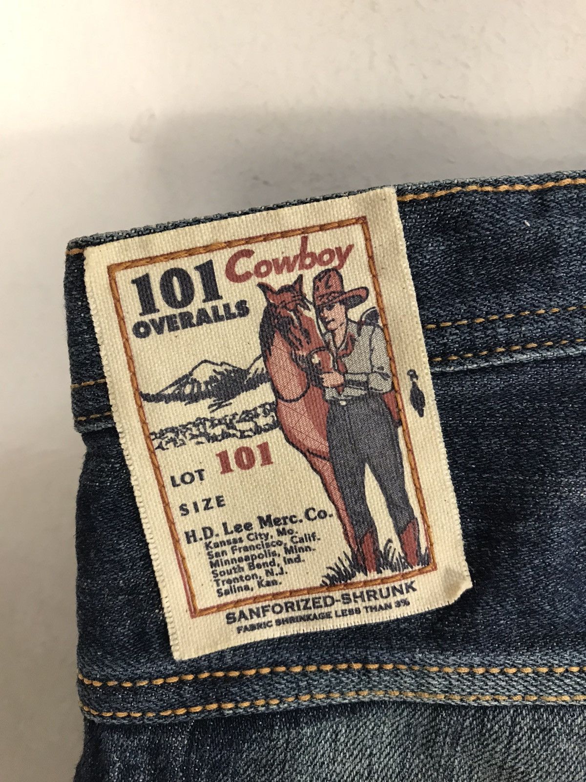 Lee × Vintage Vintage Lee Cowboy Buckle Back Design Size US 29 - 15 Thumbnail