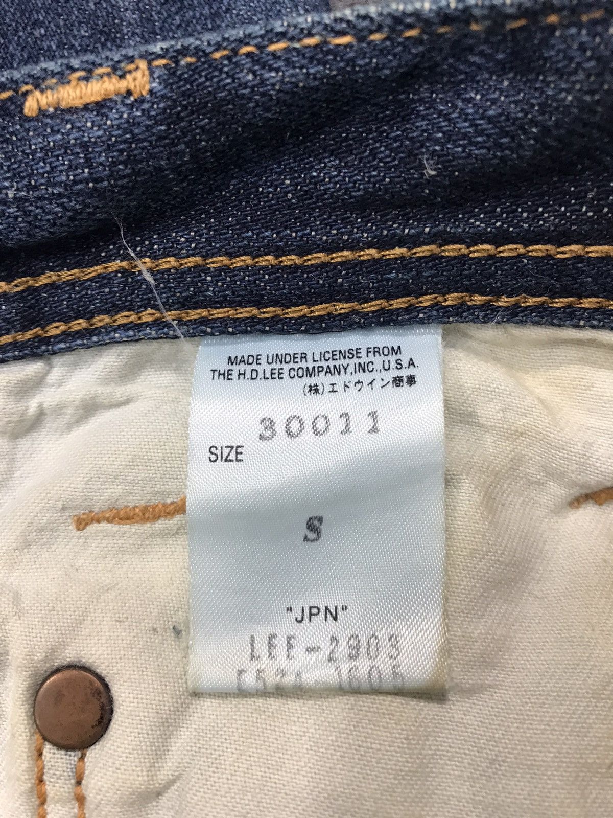 Lee × Vintage Vintage Lee Cowboy Buckle Back Design Size US 29 - 16 Thumbnail
