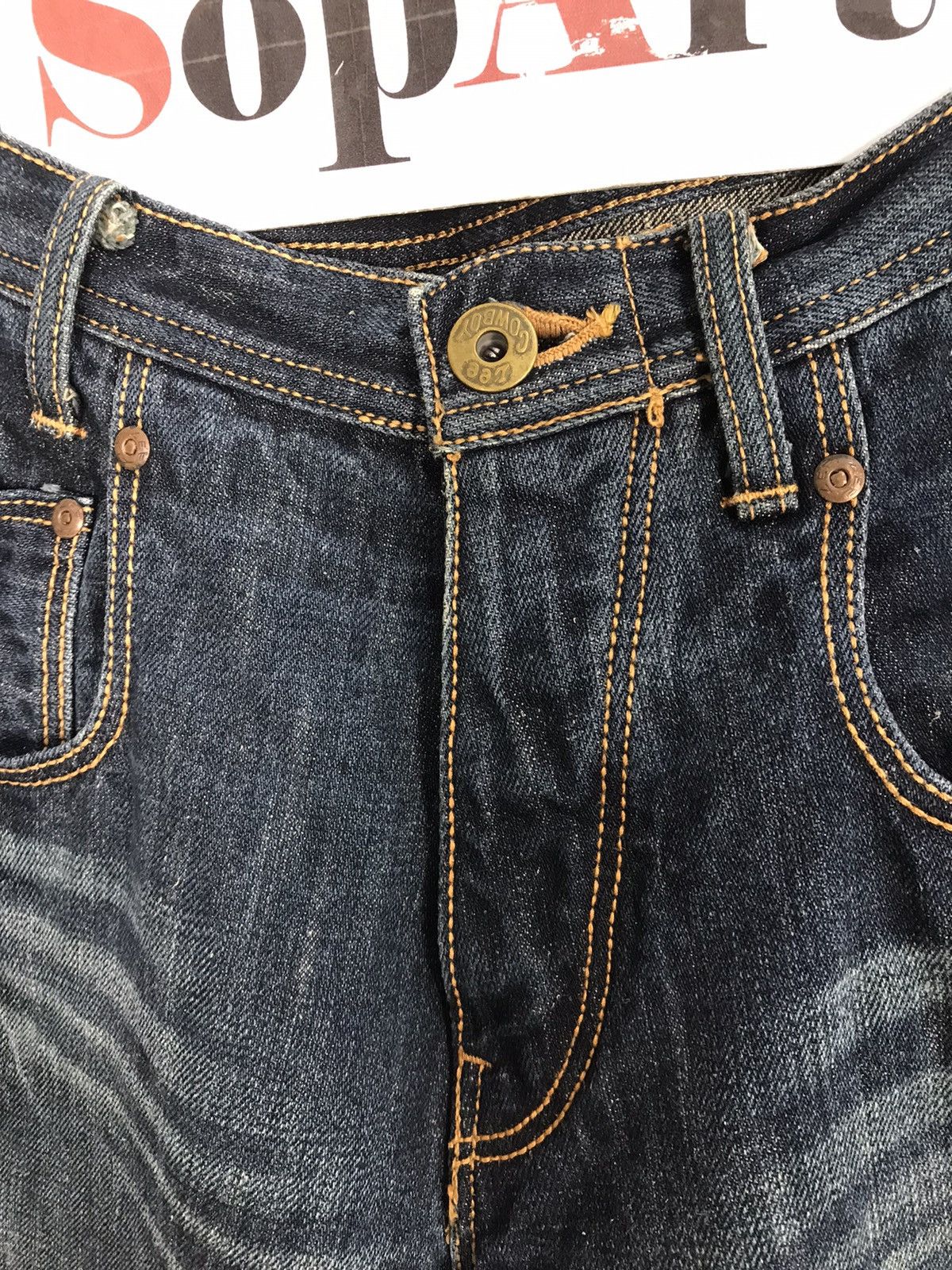 Lee × Vintage Vintage Lee Cowboy Buckle Back Design Size US 29 - 6 Thumbnail