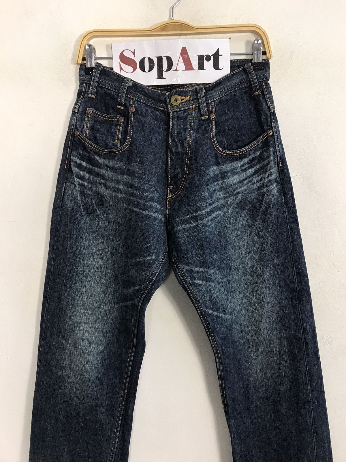 Lee × Vintage Vintage Lee Cowboy Buckle Back Design Size US 29 - 3 Thumbnail