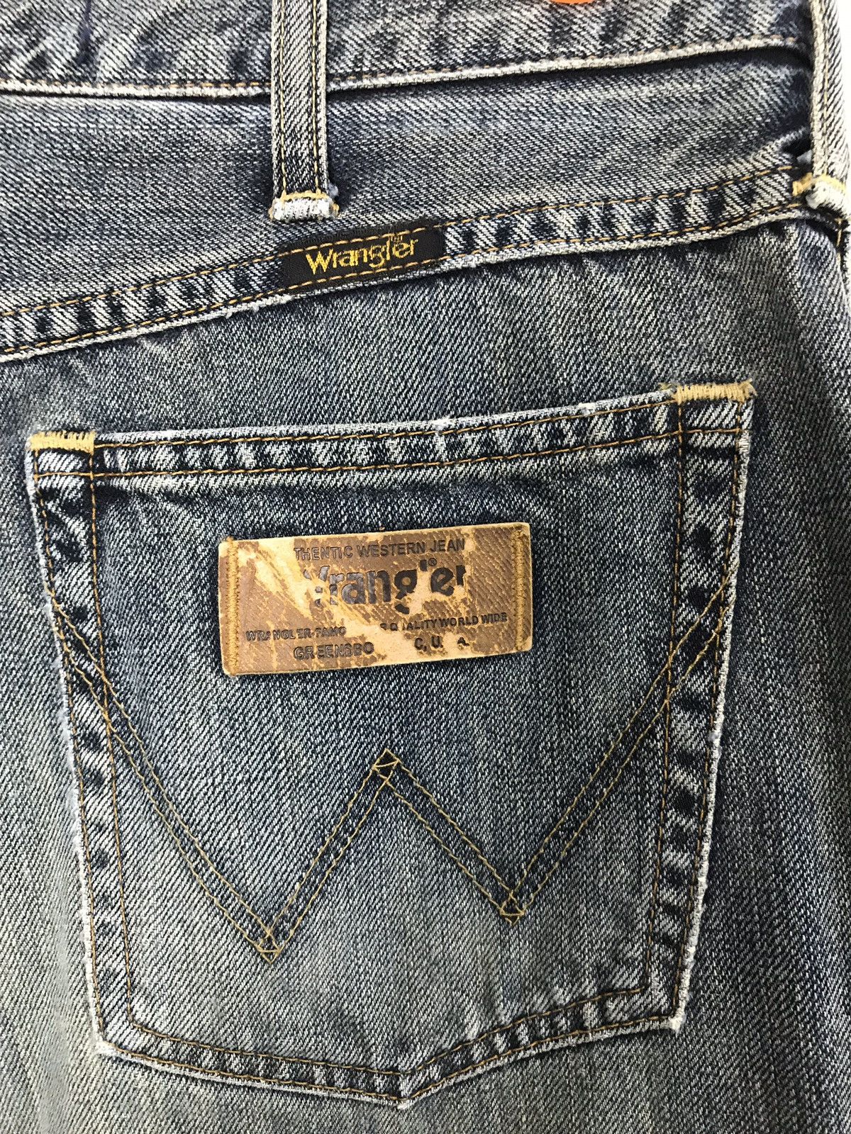 Japanese Brand × Wrangler Vintage Wrangler Distressed Denim Jeans Size US 30 / EU 46 - 10 Thumbnail