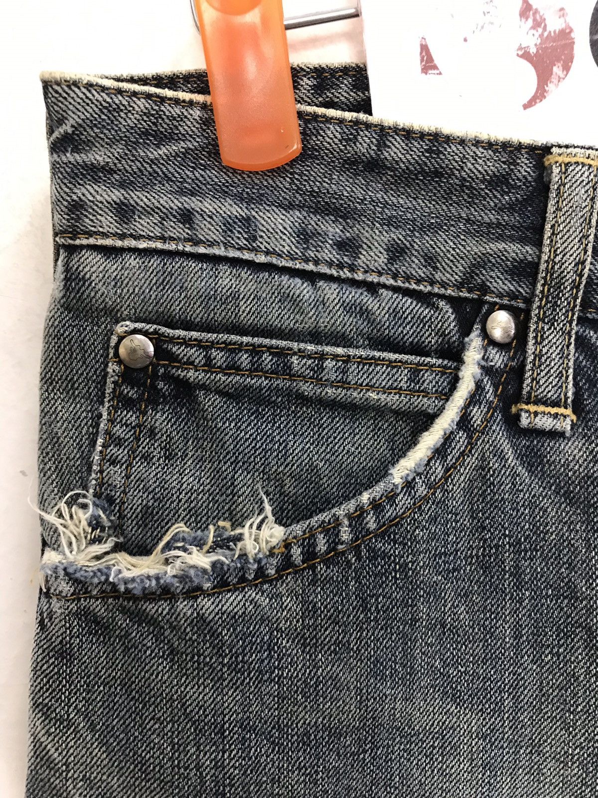 Japanese Brand × Wrangler Vintage Wrangler Distressed Denim Jeans Size US 30 / EU 46 - 7 Thumbnail