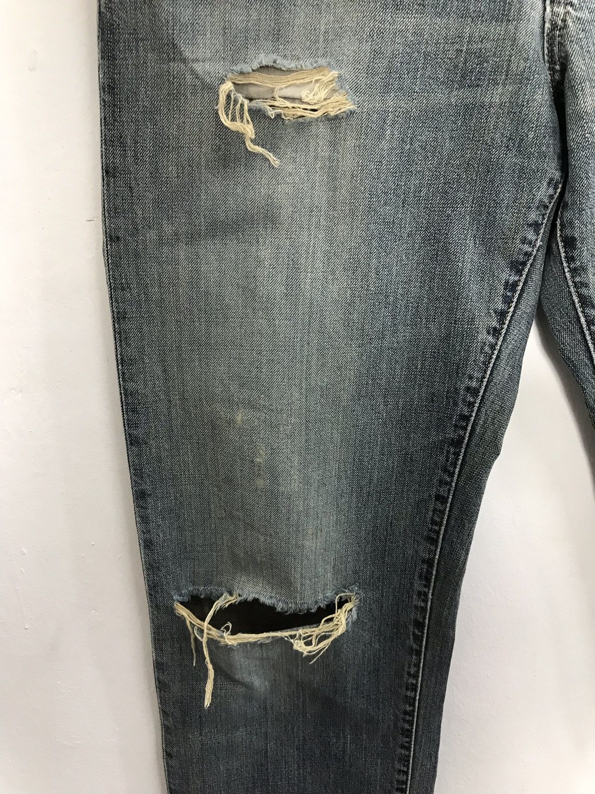 Japanese Brand × Wrangler Vintage Wrangler Distressed Denim Jeans Size US 30 / EU 46 - 5 Thumbnail