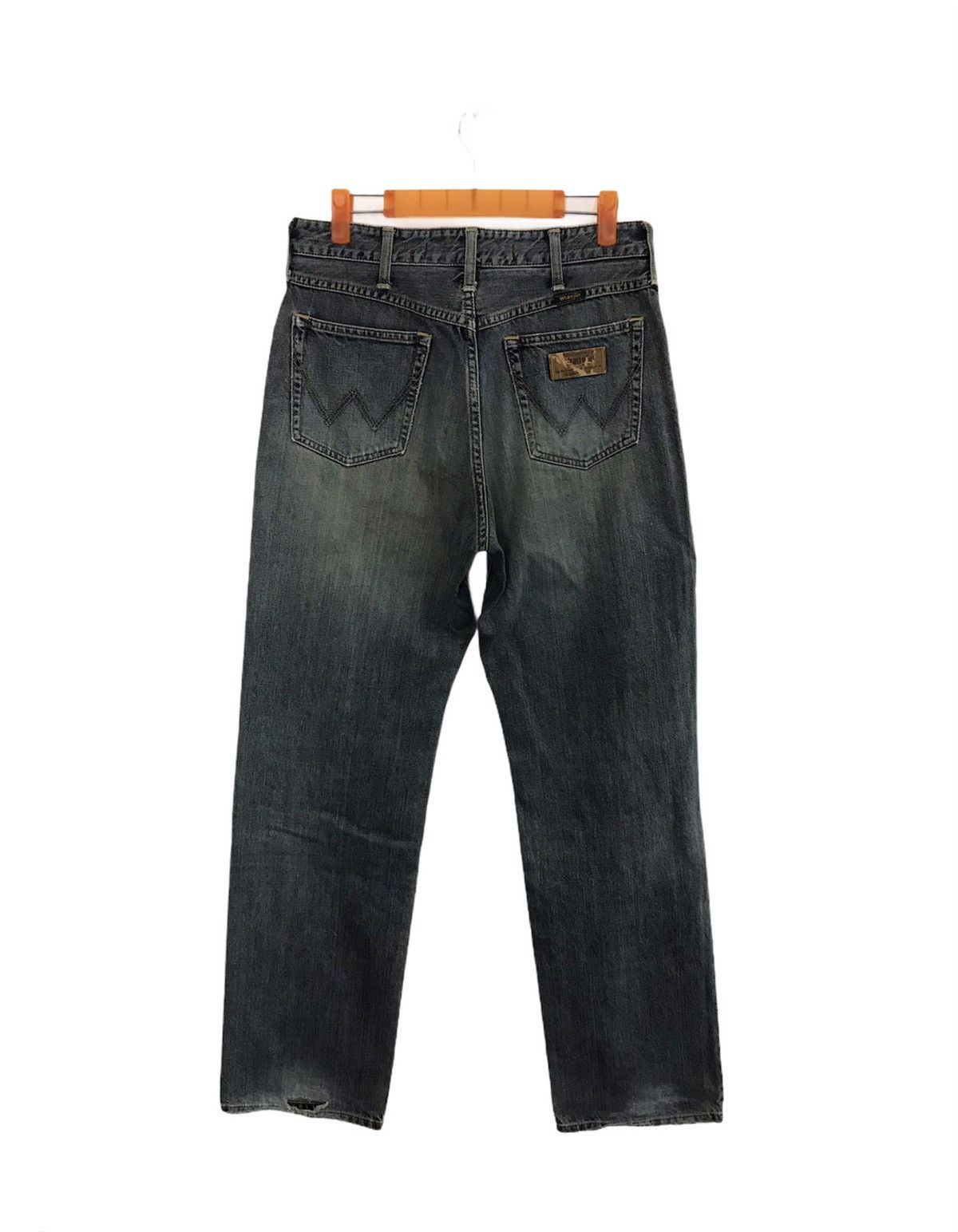Japanese Brand × Wrangler Vintage Wrangler Distressed Denim Jeans Size US 30 / EU 46 - 2 Thumbnail