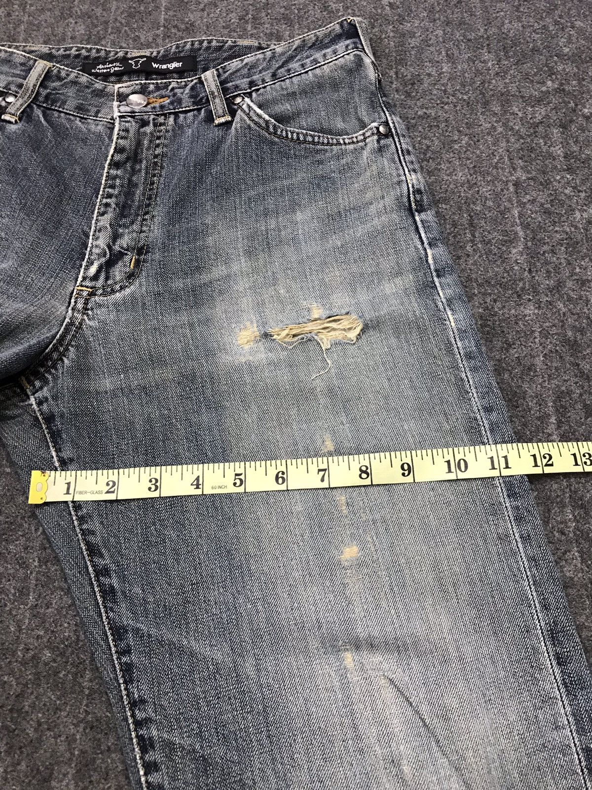 Japanese Brand × Wrangler Vintage Wrangler Distressed Denim Jeans Size US 30 / EU 46 - 18 Thumbnail