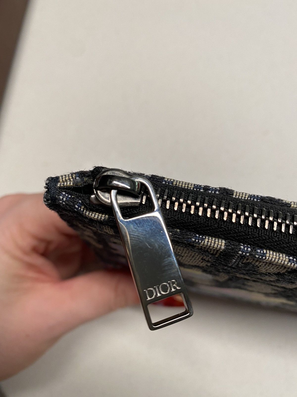 Dior Dior x Alex Foxton flower monogram zip clutch Size ONE SIZE - 5 Thumbnail