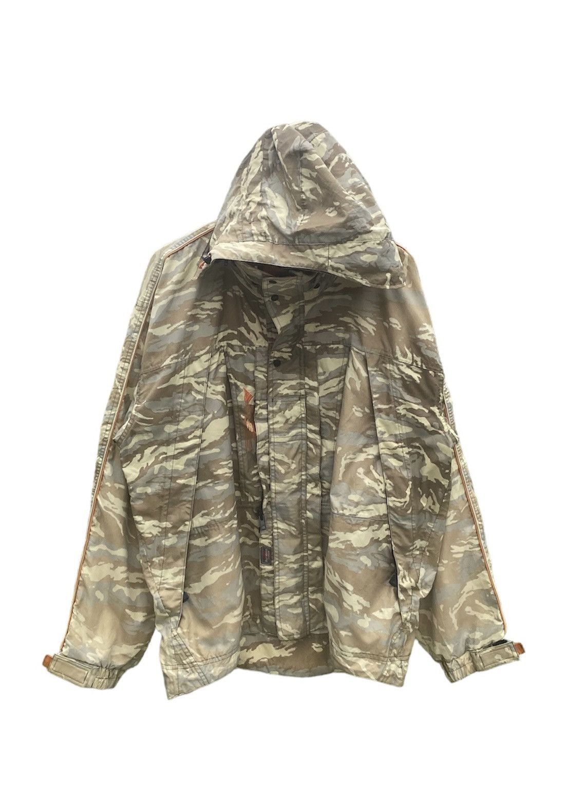 image of Camo x Outdoor Life Field Member Tiger Striped Windbreaker, Men's (Size XL)