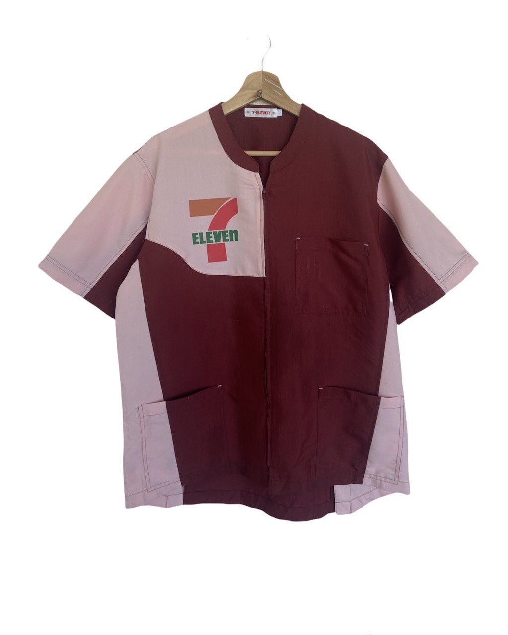 Japanese Brand VINTAGE 7 ELEVEN Uniform Wear Zipper Jacket Size US L / EU 52-54 / 3 - 1 Thumbnail