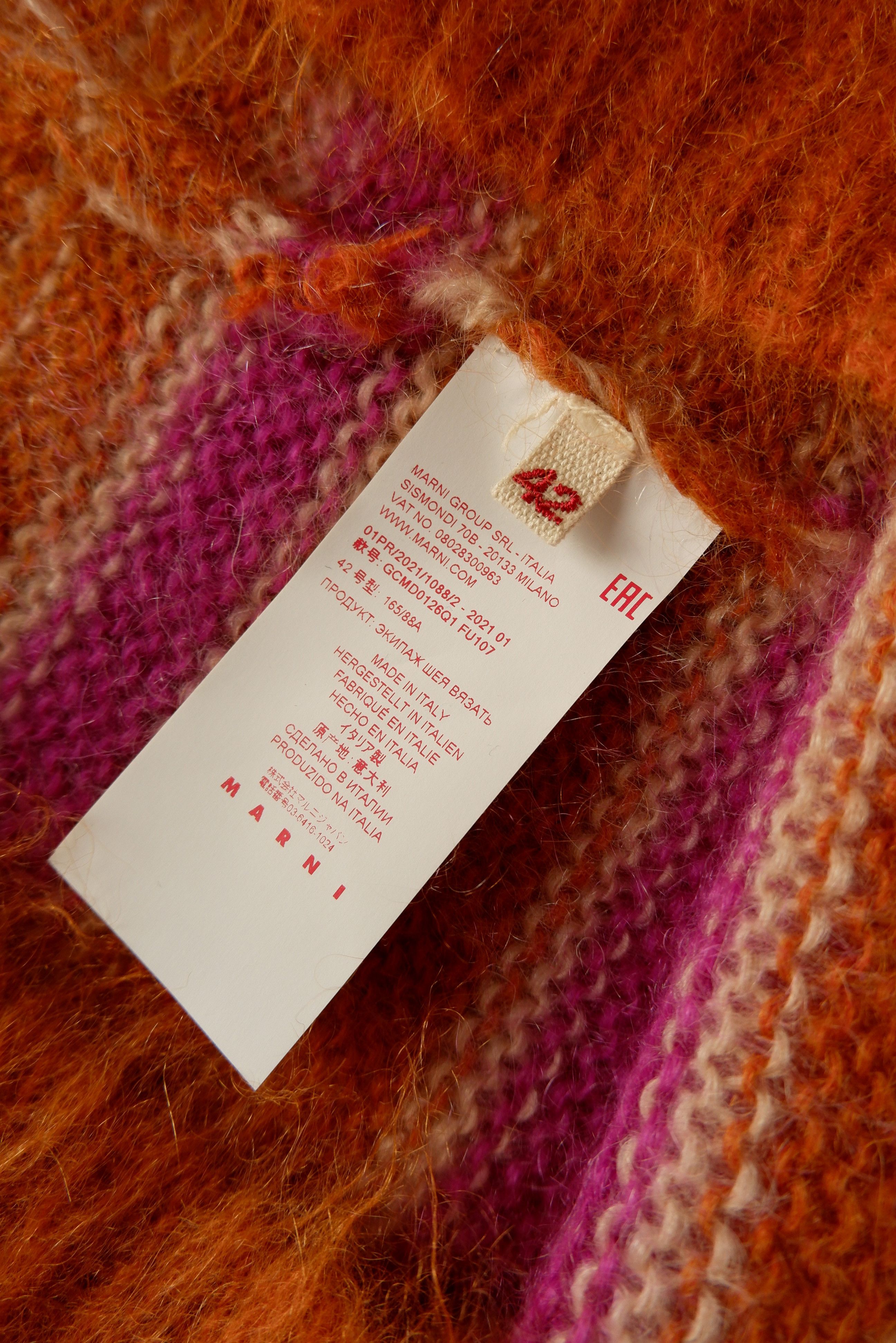 Marni AW21 Marni Mohair Fuzzy Sweater Size US L / EU 52-54 / 3 - 6 Thumbnail