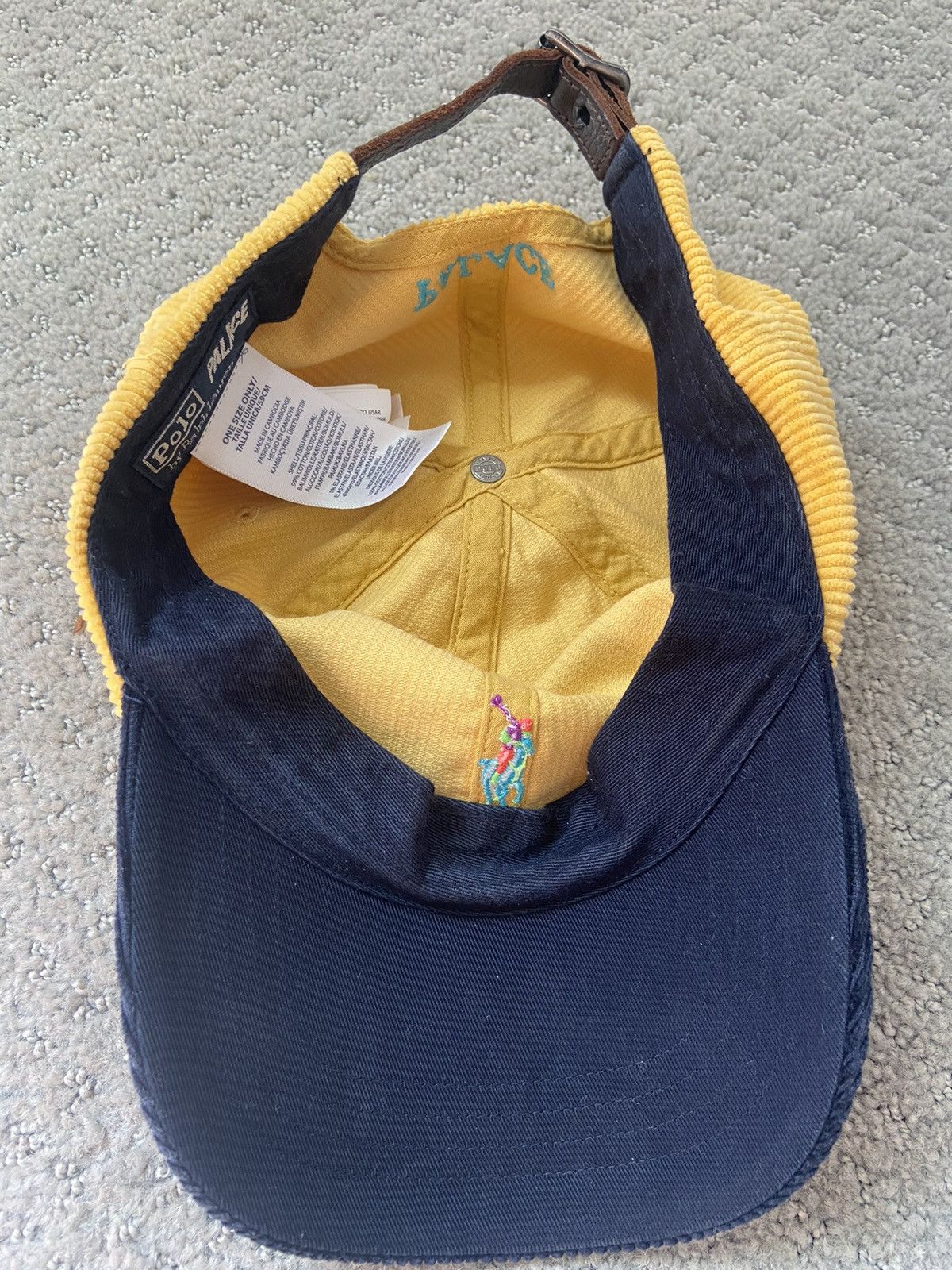 Palace Palace Polo Ralph Lauren Corduroy Classic Polo Yellow Cap Size ONE SIZE - 5 Thumbnail