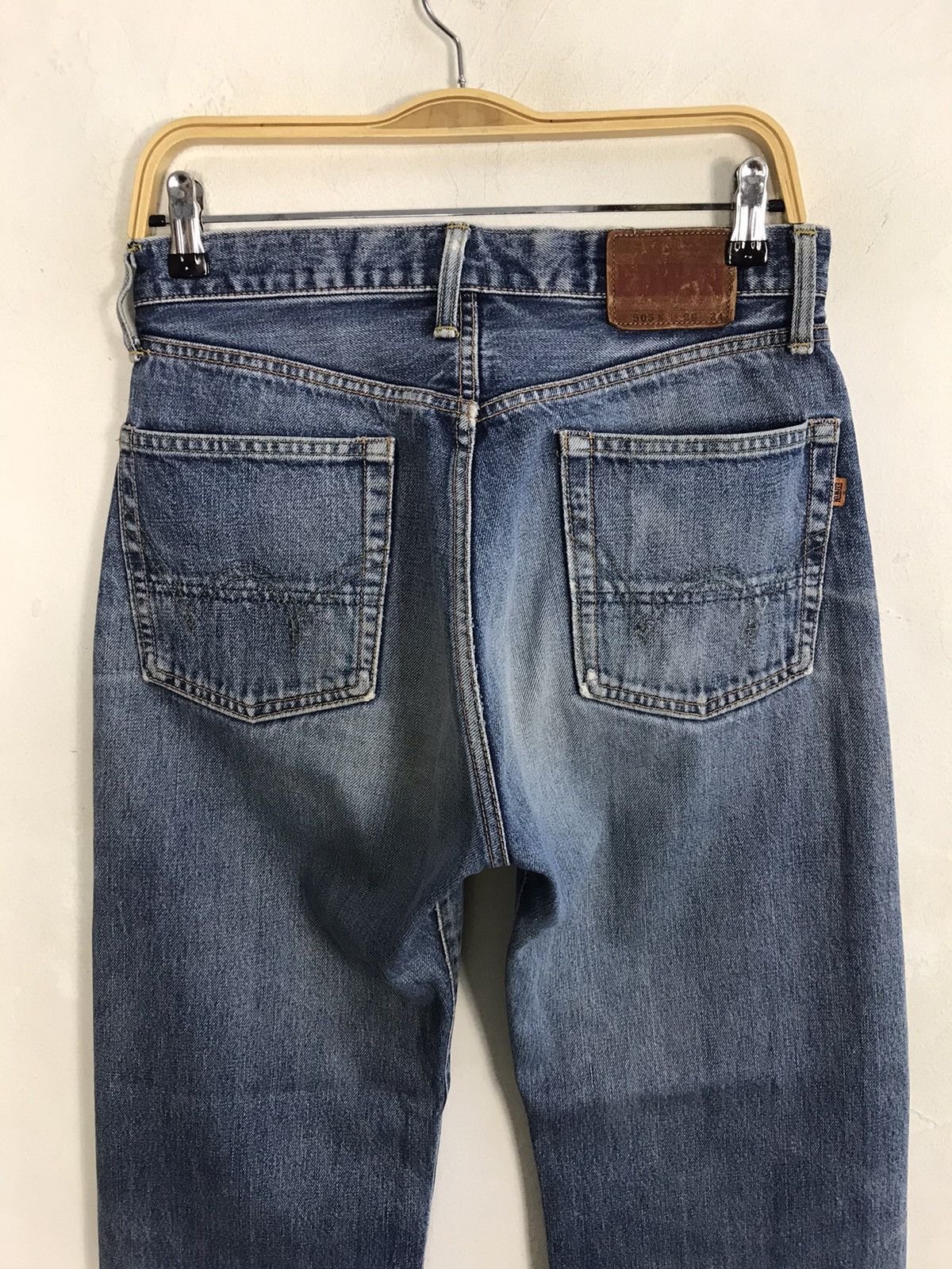 Edwin Vintage Edwin 505X Selvedge Distressed Jeans Size US 29 - 12 Thumbnail