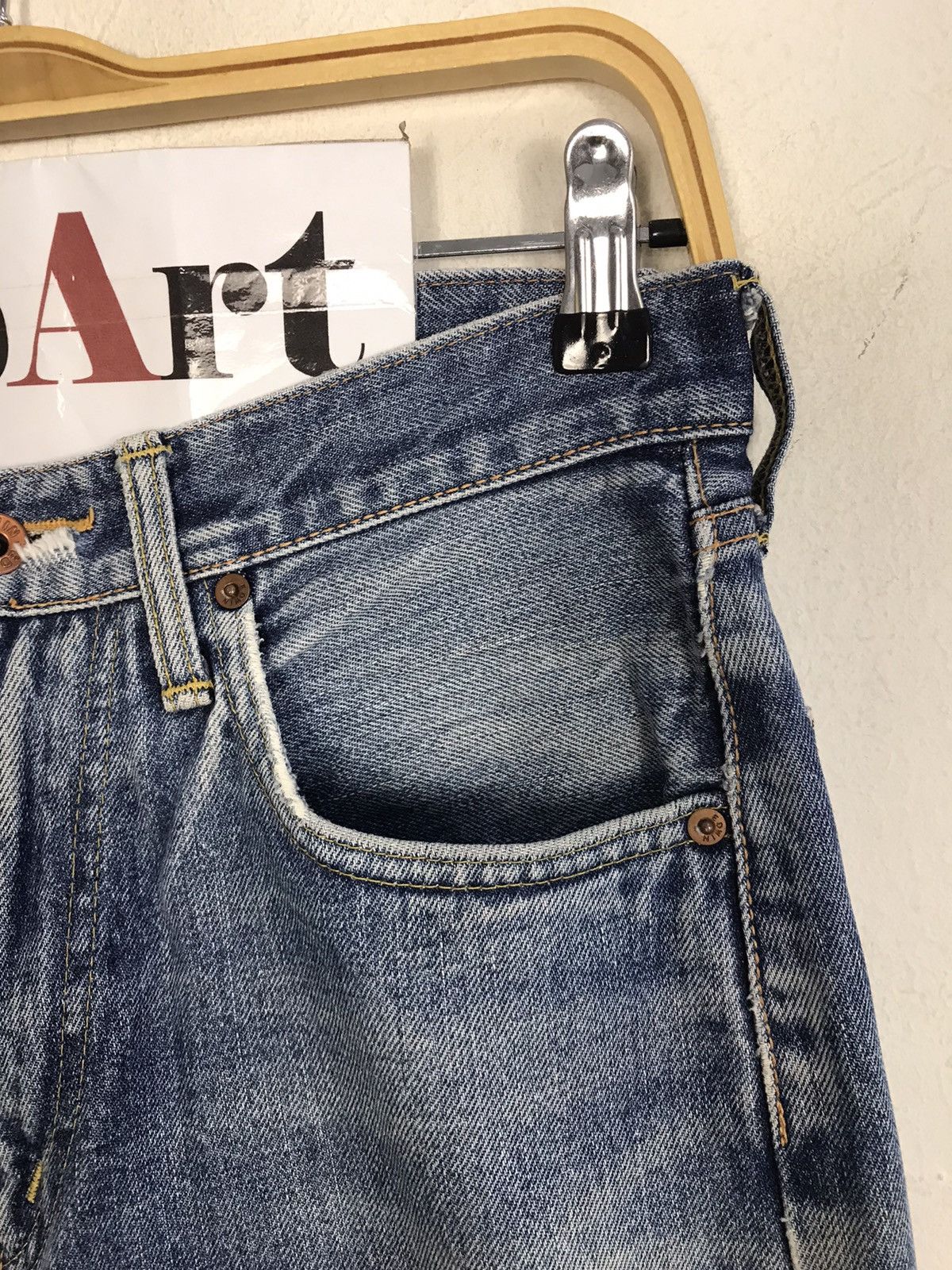 Edwin Vintage Edwin 505X Selvedge Distressed Jeans Size US 29 - 7 Thumbnail