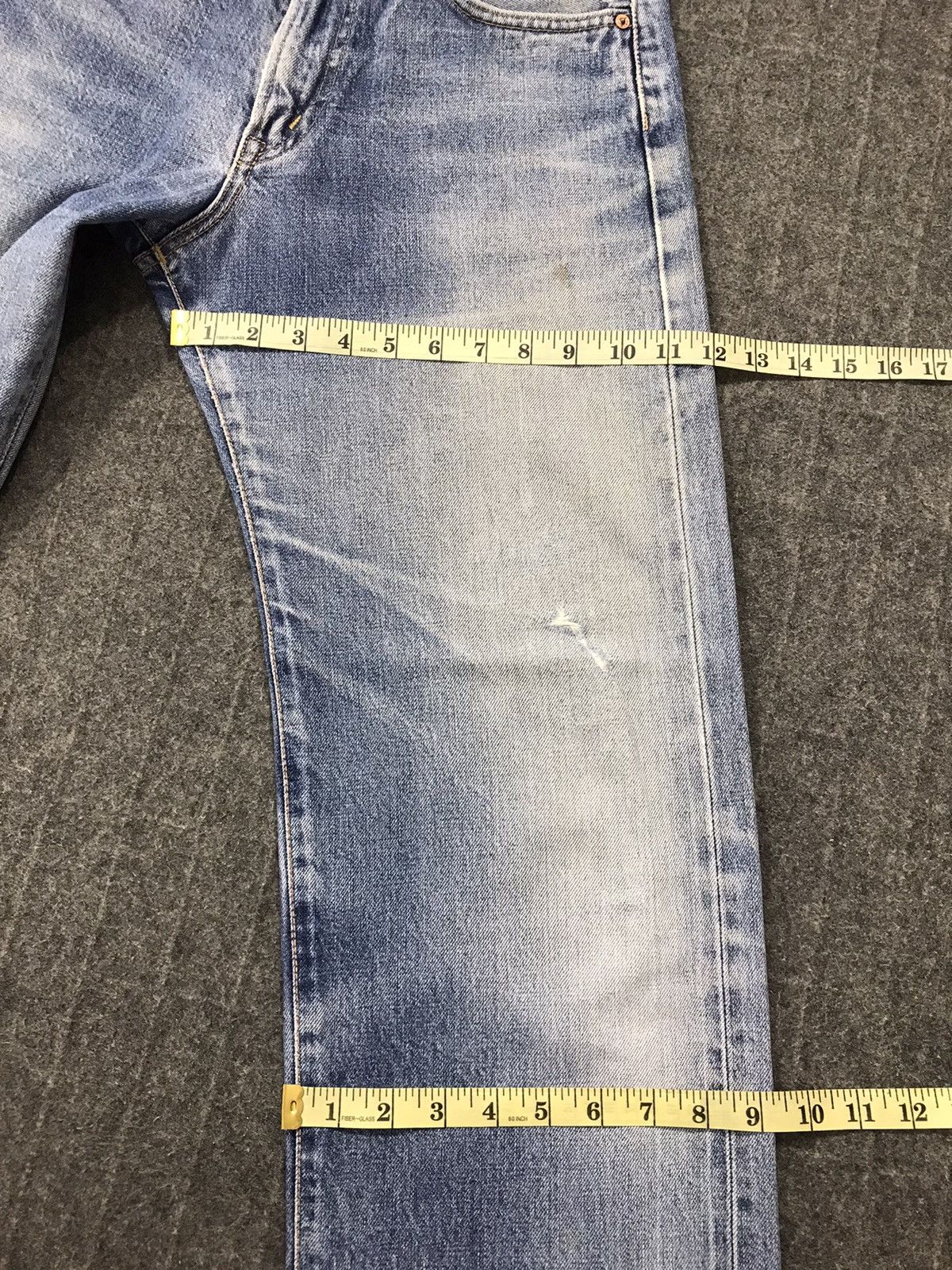Edwin Vintage Edwin 505X Selvedge Distressed Jeans Size US 29 - 20 Thumbnail